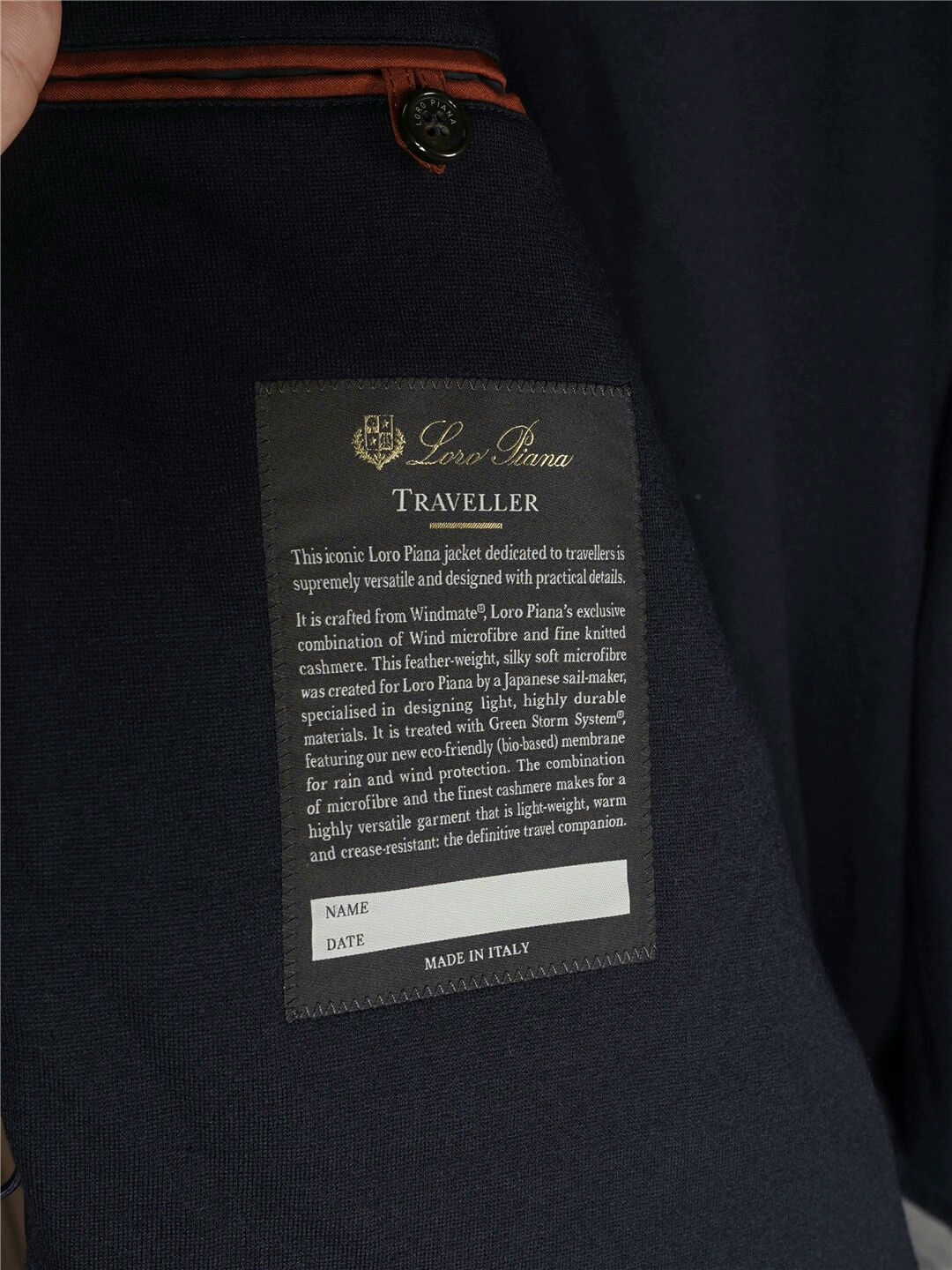 Loro Piana Loro Piana Traveller Jacket Navy Blue Size US XL / EU 56 / 4 - 4 Thumbnail