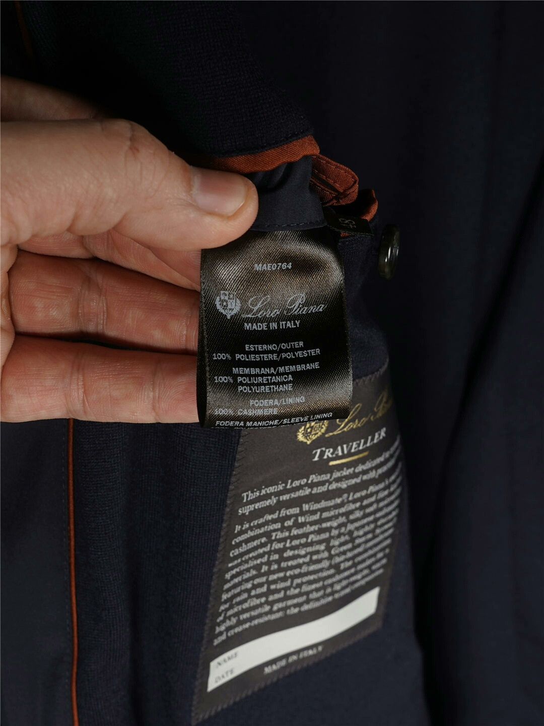 Loro Piana Loro Piana Traveller Jacket Navy Blue Size US XL / EU 56 / 4 - 7 Thumbnail