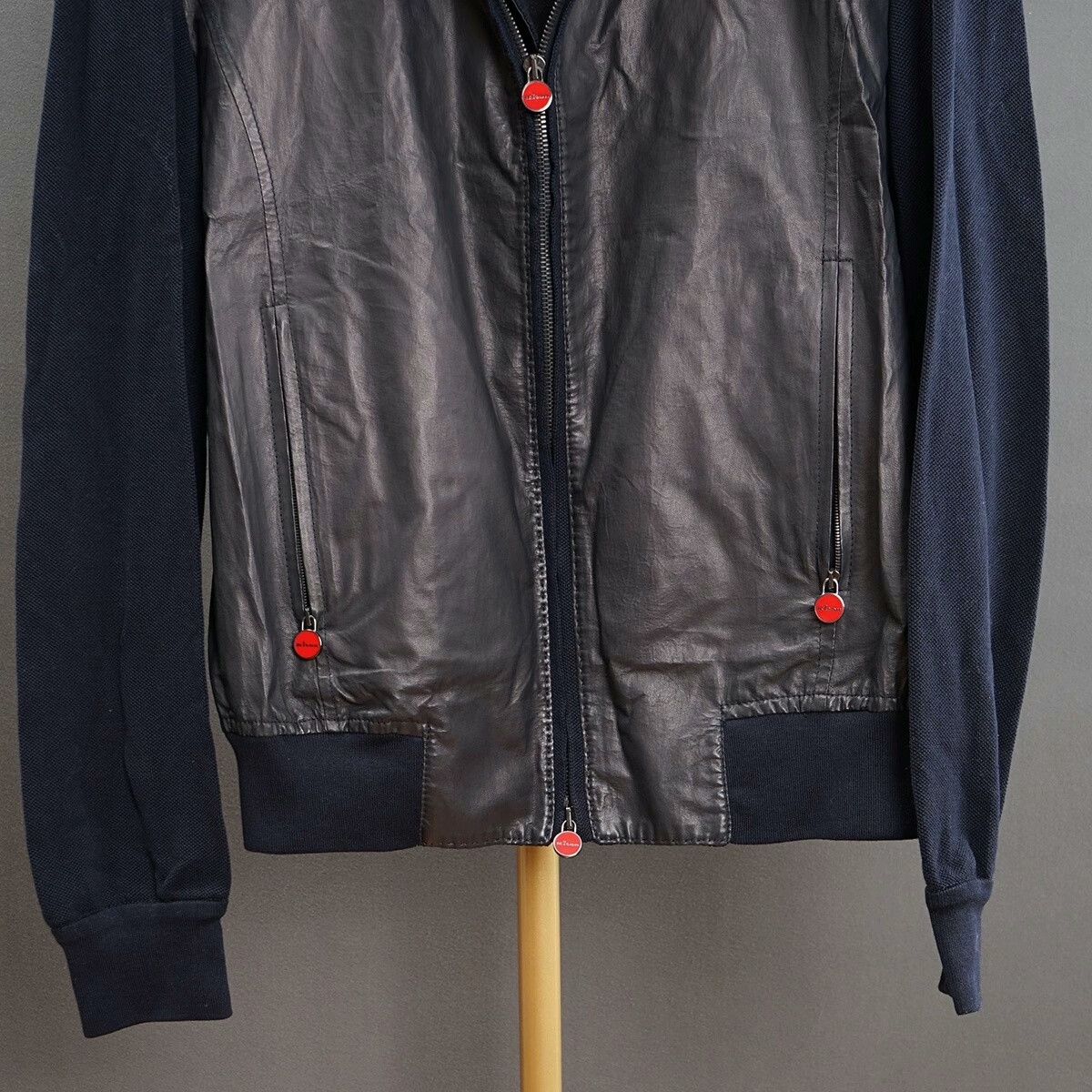Kiton Kiton Slim Lambskin Jacket with Cotton Panels Size US S / EU 44-46 / 1 - 6 Thumbnail