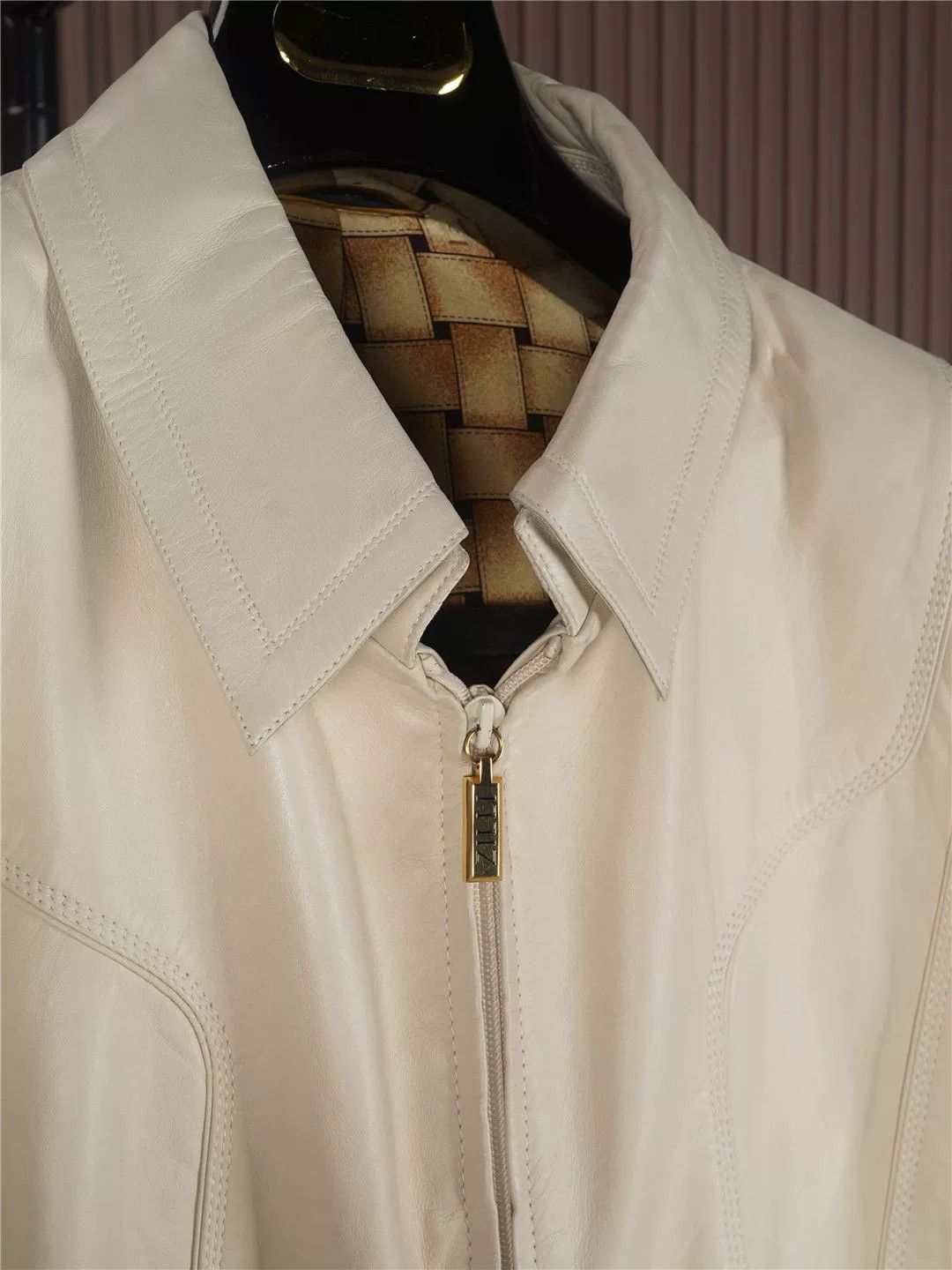 Zilli ZILLI Lambskin Leather Jacket with Silk Lining Size US XL / EU 56 / 4 - 5 Thumbnail