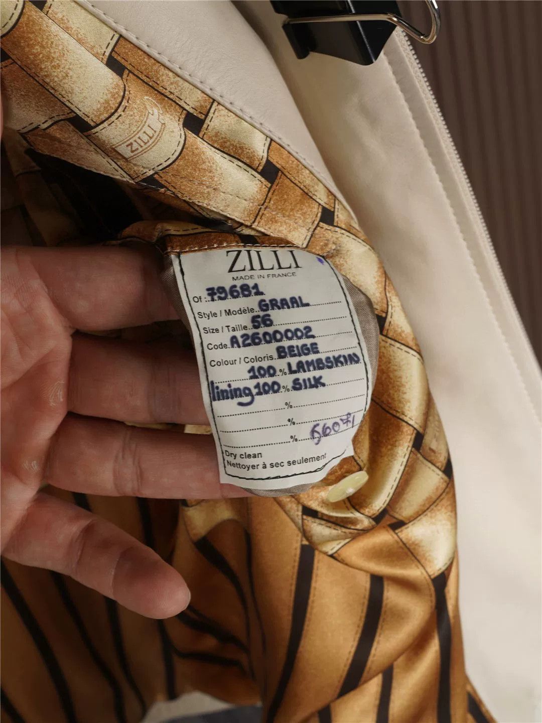 Zilli ZILLI Lambskin Leather Jacket with Silk Lining Size US XL / EU 56 / 4 - 9 Thumbnail