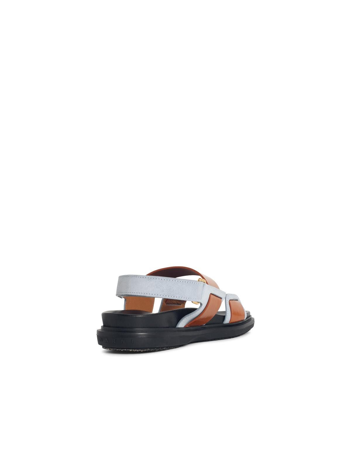 Marni MARNI 'Fussbett' Light Blue Leather Sandals Size US 9 / IT 39 - 3 Thumbnail