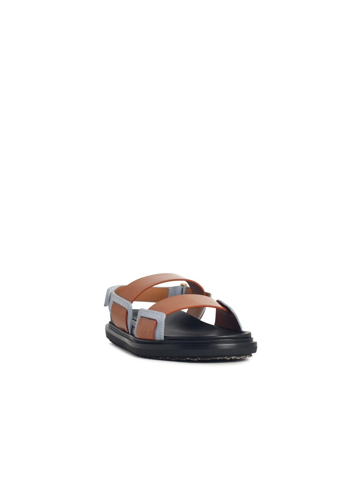 Marni MARNI 'Fussbett' Light Blue Leather Sandals Size US 9 / IT 39 - 2 Thumbnail