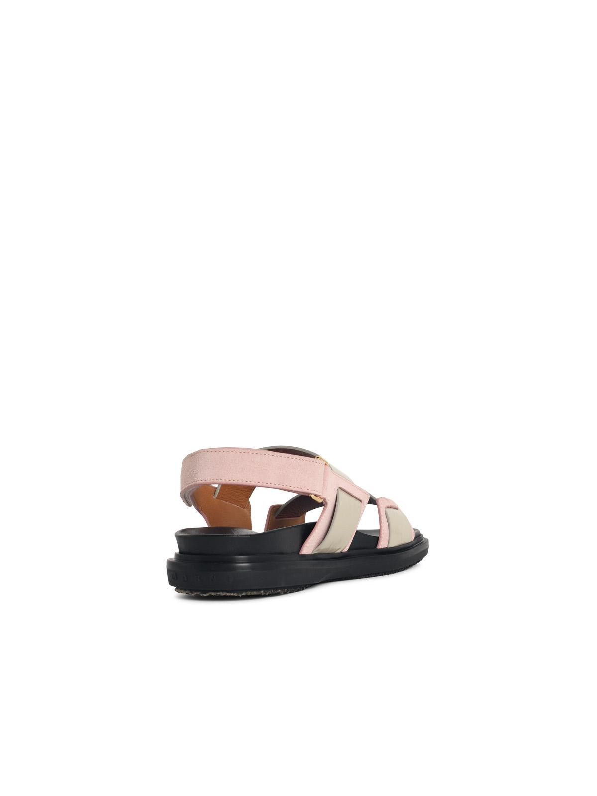 Marni MARNI 'Fussbett' Pink Leather Sandals Size US 8 / IT 38 - 3 Thumbnail