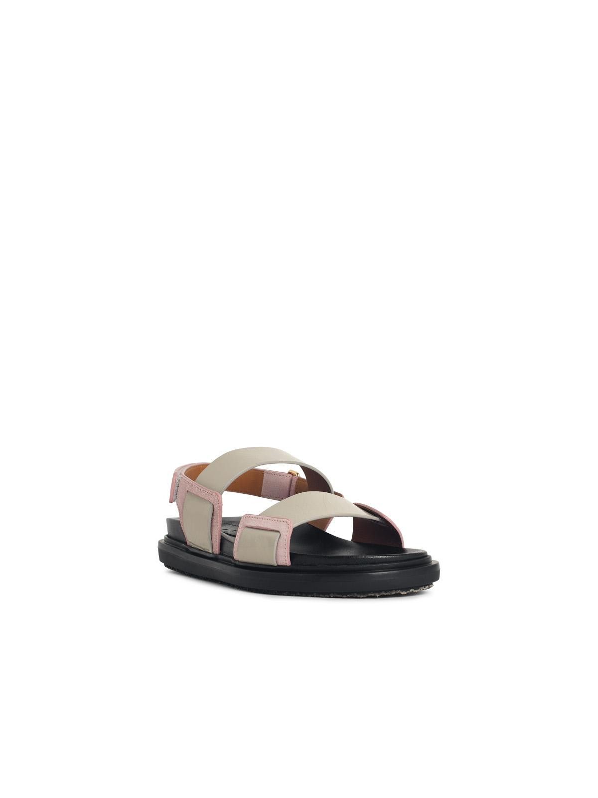 Marni MARNI 'Fussbett' Pink Leather Sandals Size US 10 / IT 40 - 2 Thumbnail