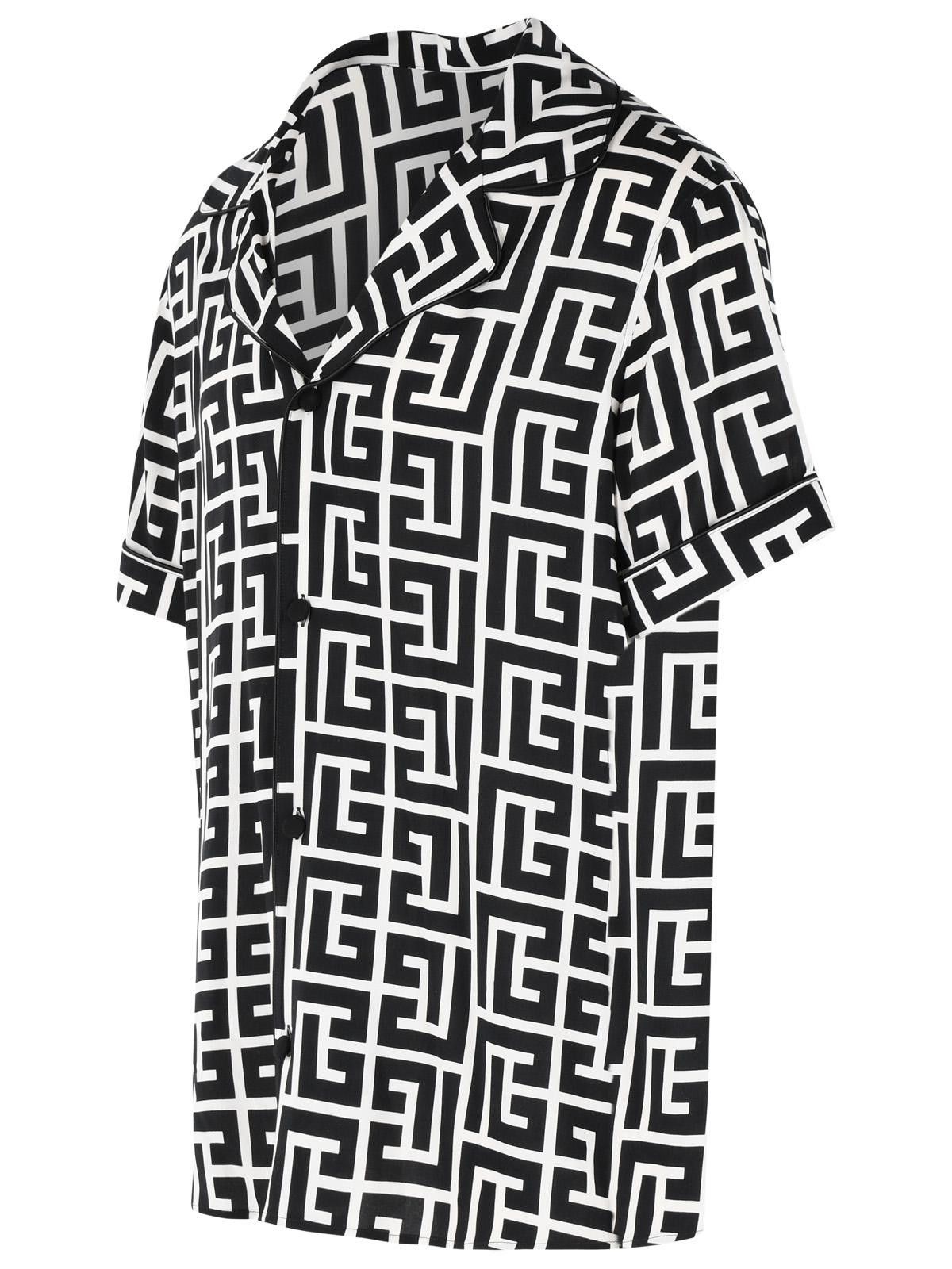 Balmain BALMAIN Black Viscose Shirt Size US XL / EU 56 / 4 - 2 Thumbnail