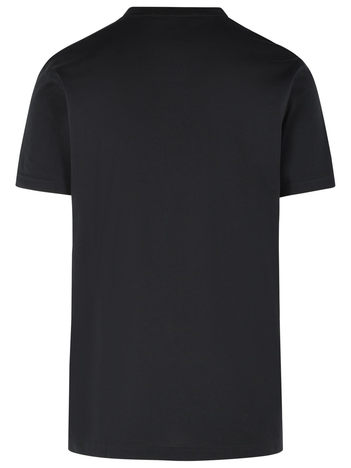 Dolce & Gabbana DOLCE & GABBANA Black Cotton T-Shirt Size US XL / EU 56 / 4 - 3 Thumbnail
