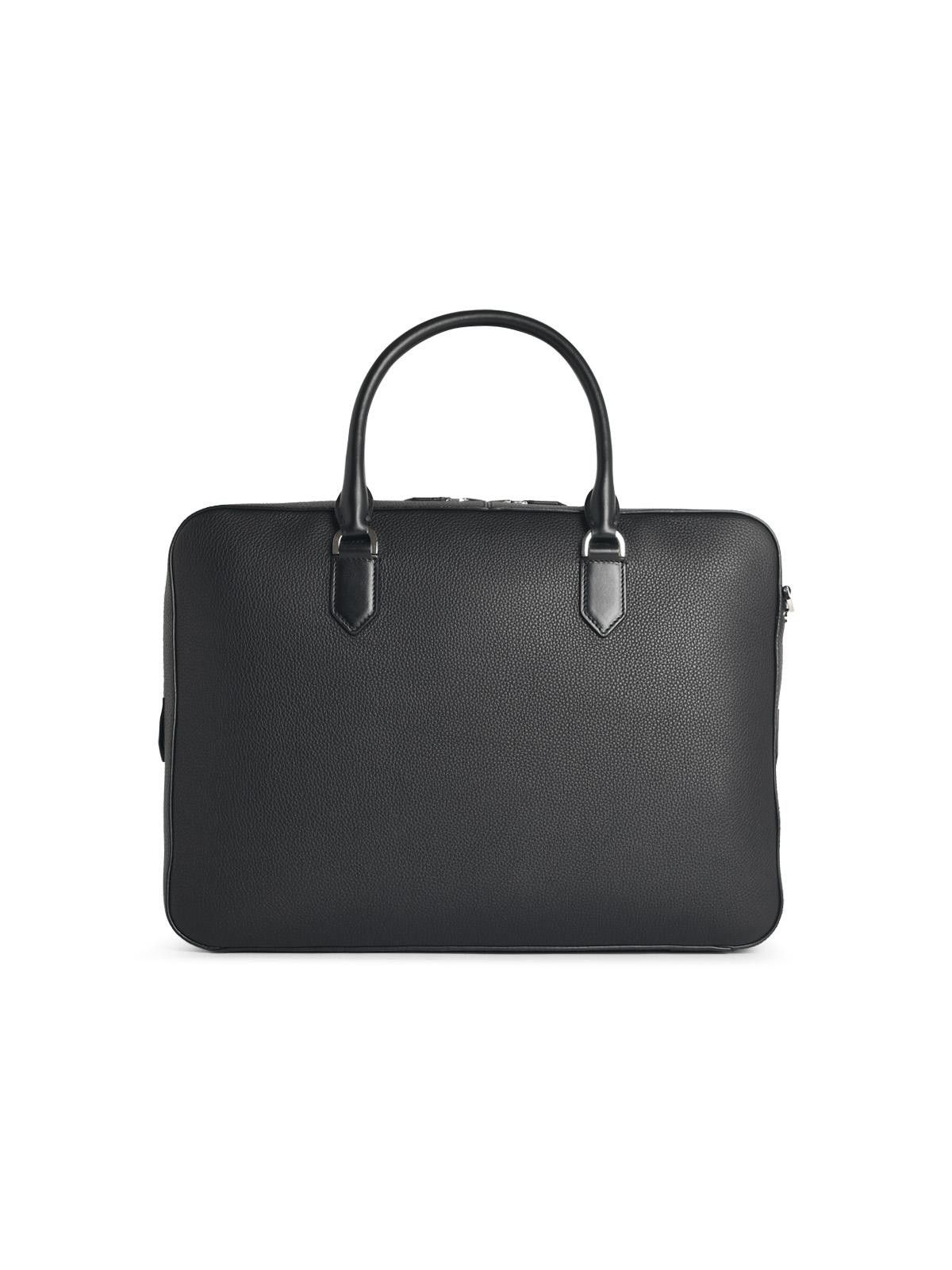 Tom Ford TOM FORD Black Full-Grain Leather Briefcase Bag Size ONE SIZE - 3 Thumbnail