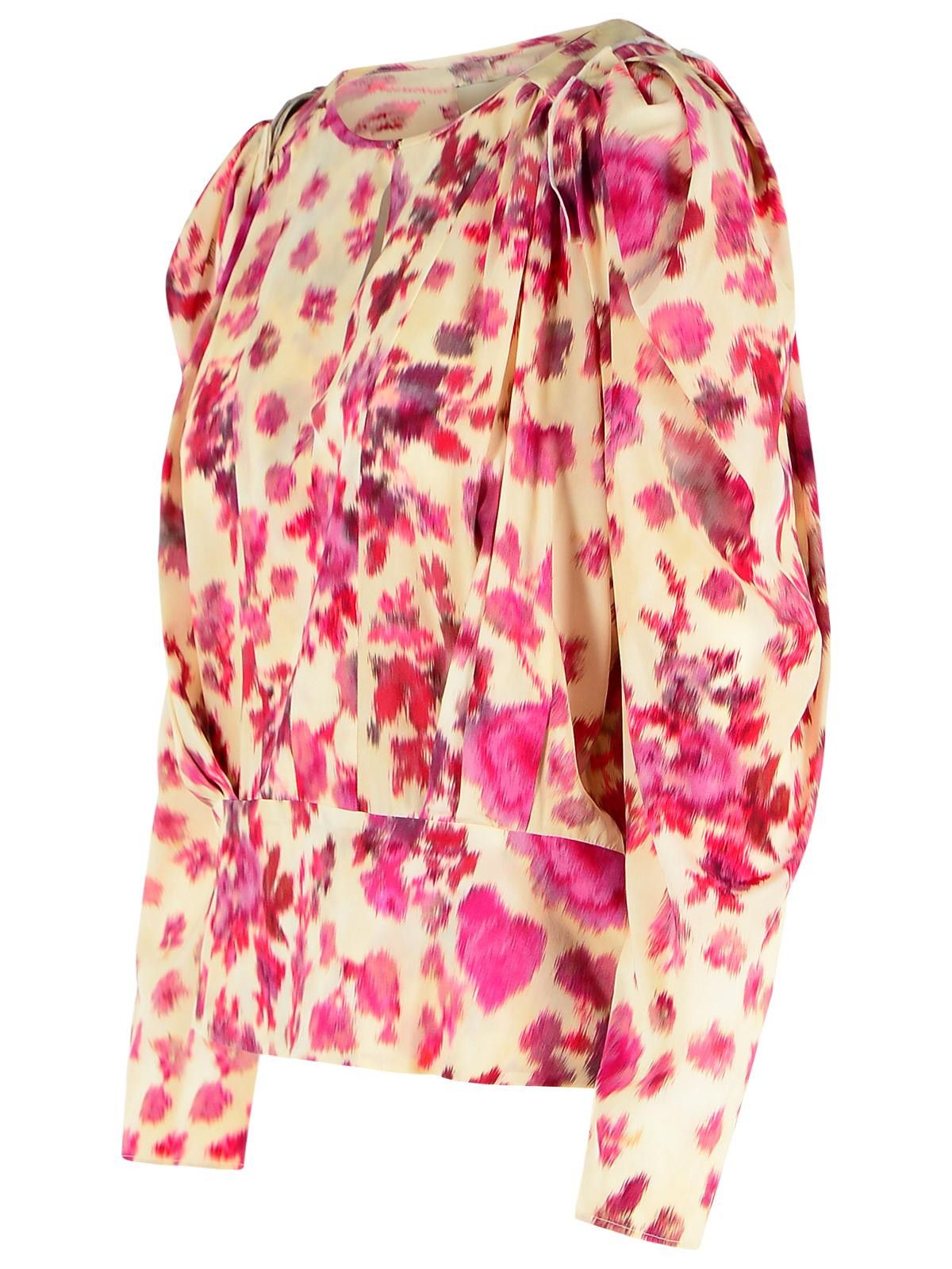 Isabel Marant ISABEL MARANT 'Zarga' Pink Stretch Silk Blouse Size M / US 6-8 / IT 42-44 - 2 Thumbnail