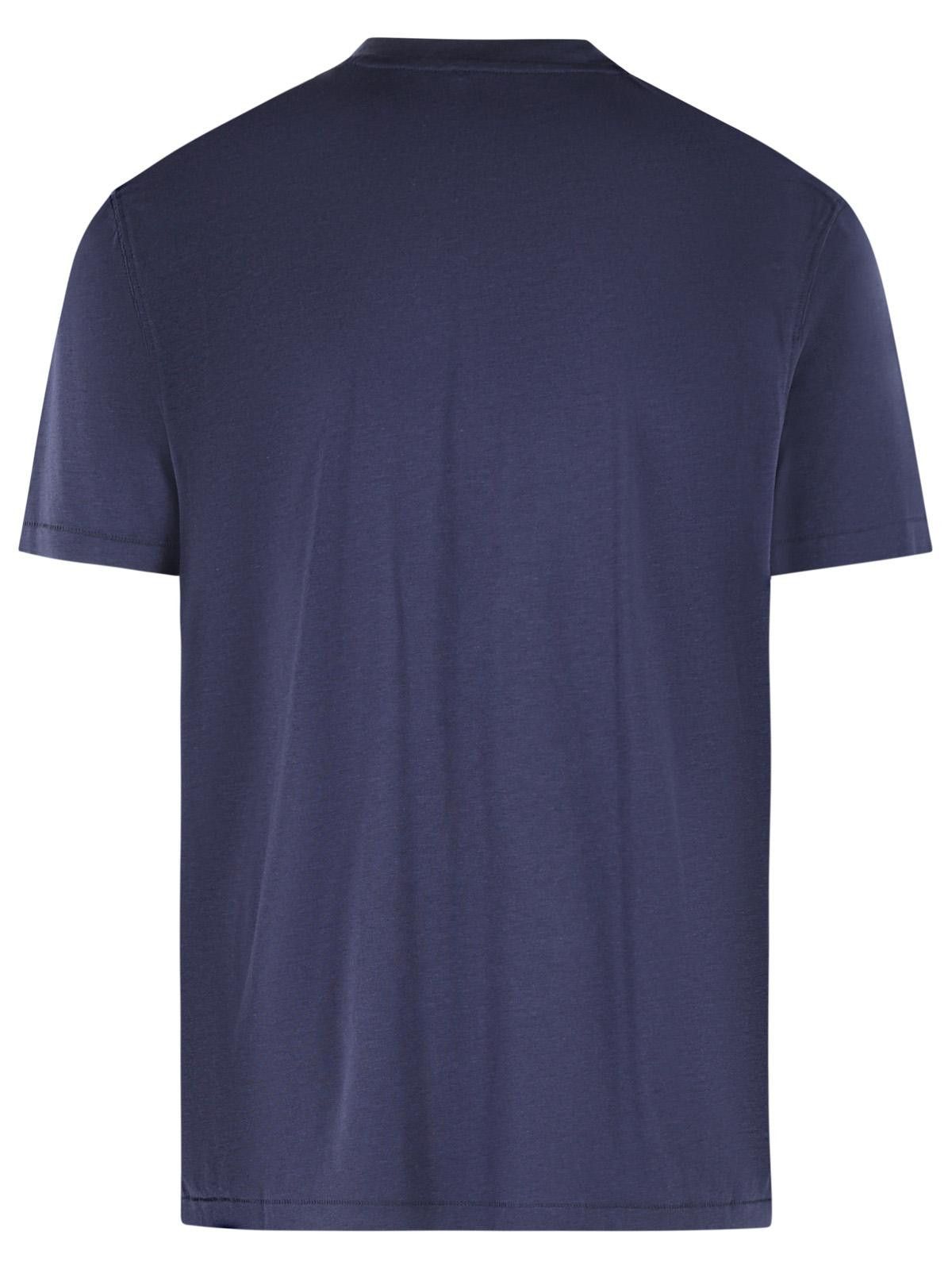 Tom Ford TOM FORD Navy Cotton Blend T-Shirt Size US XL / EU 56 / 4 - 3 Thumbnail