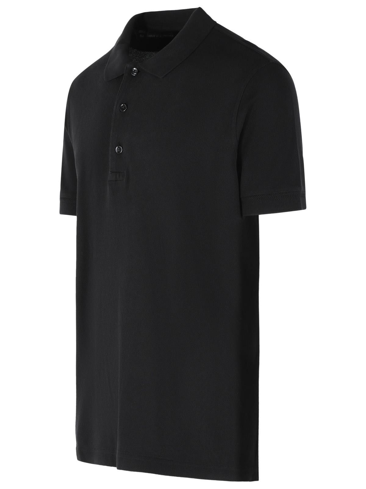 Tom Ford TOM FORD Black Cotton Blend Polo Shirt Size US M / EU 48-50 / 2 - 2 Thumbnail