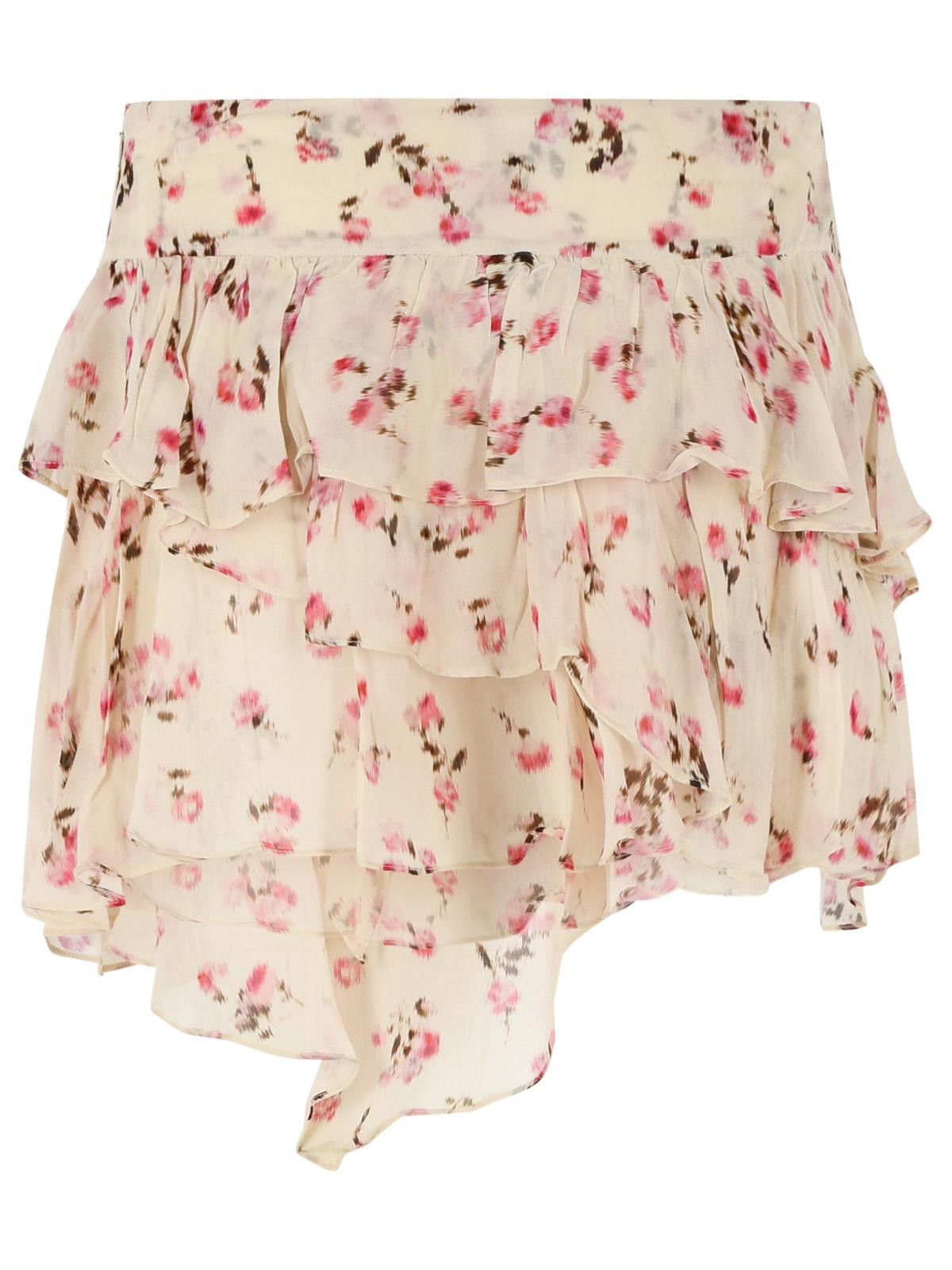 Isabel Marant Etoile ISABEL MARANT ETOILE 'Lolita' Beige Viscose Skirt Size 28" / US 6 / IT 42 - 3 Thumbnail
