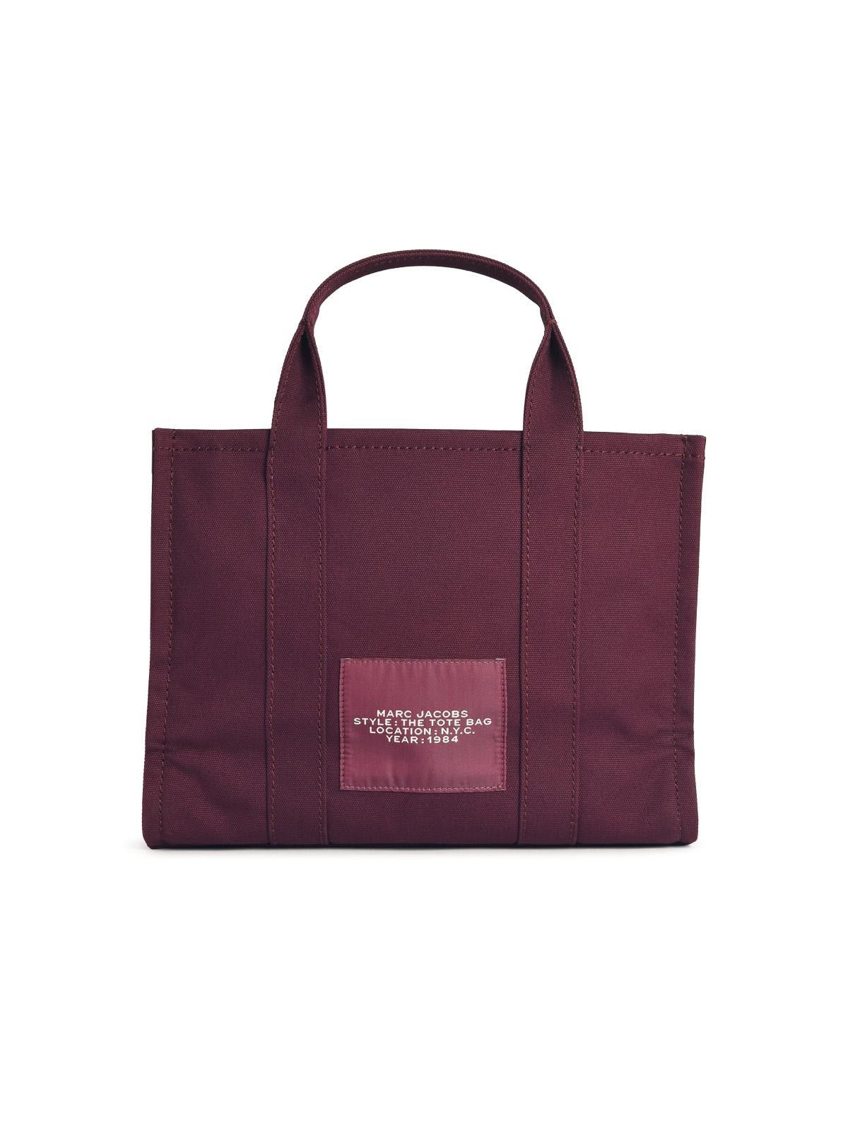 Marc Jacobs MARC JACOBS (THE) Mediain Tela Dark Plum 'Tote' Bag Size ONE SIZE - 3 Thumbnail