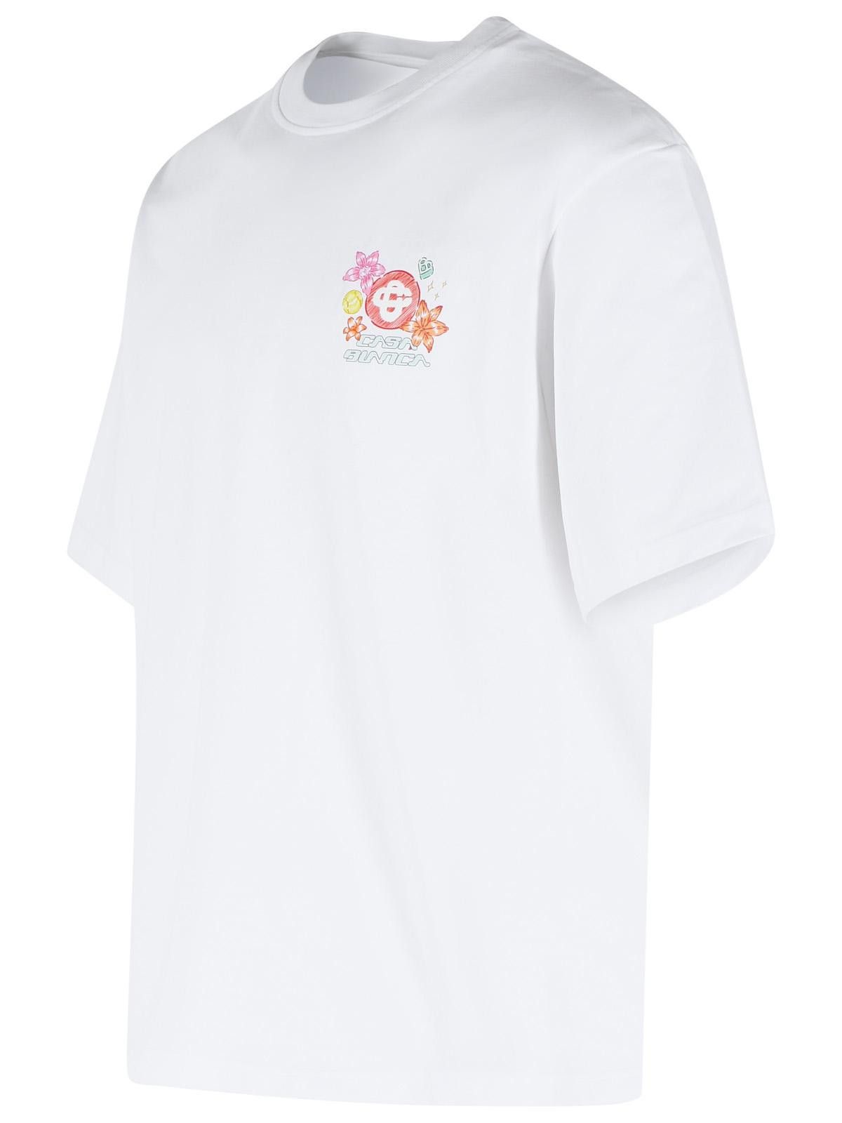 Casablanca CASABLANCA 'Collage D'icones' White Cotton T-Shirt Size US S / EU 44-46 / 1 - 2 Thumbnail