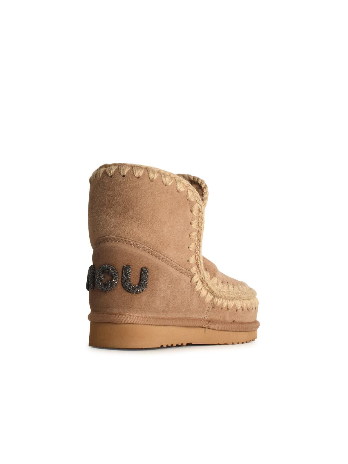 Mou MOU Eskimo '18 Glitter' In Beige Leather Size US 9 / IT 39 - 3 Thumbnail