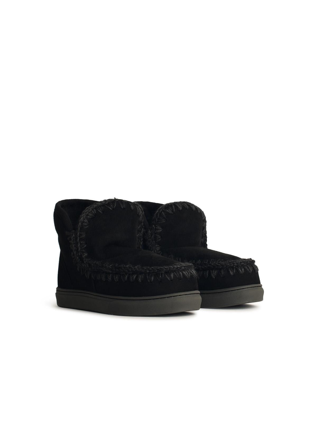 Mou MOU Eskimo 'Sneaker' In Black Leather Size US 8 / IT 38 - 2 Thumbnail