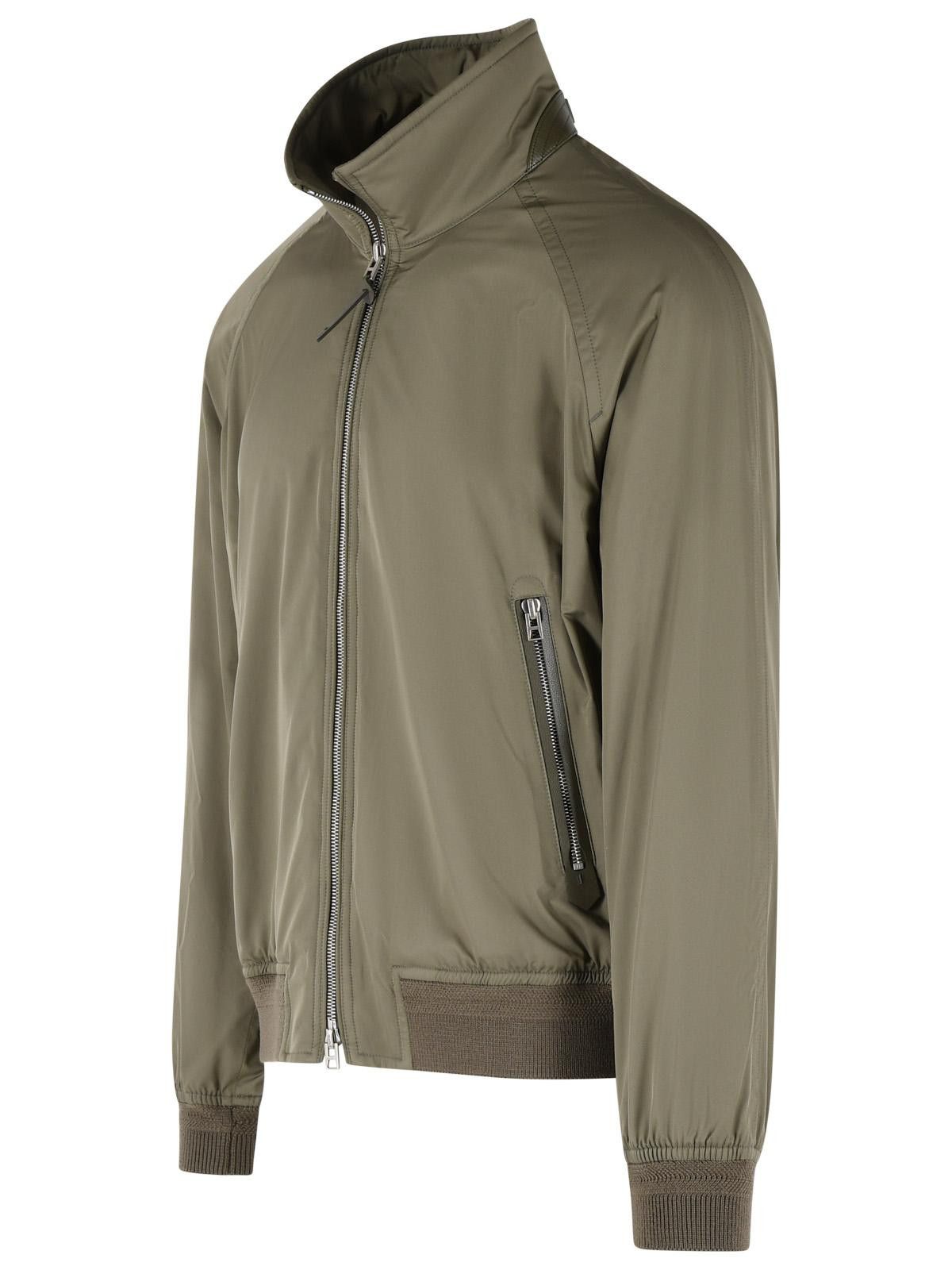 Tom Ford TOM FORD Green Polyester Blend Jacket Size US XL / EU 56 / 4 - 2 Thumbnail