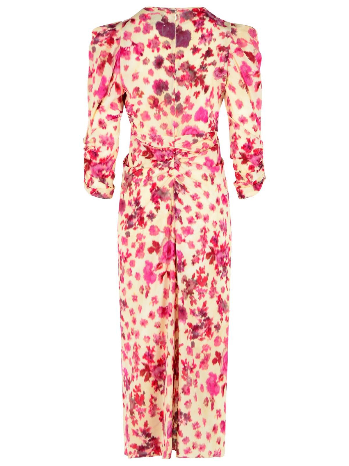Isabel Marant ISABEL MARANT 'Albini' Long Pink Stretch Silk Dress Size XS / US 0-2 / IT 36-38 - 3 Thumbnail