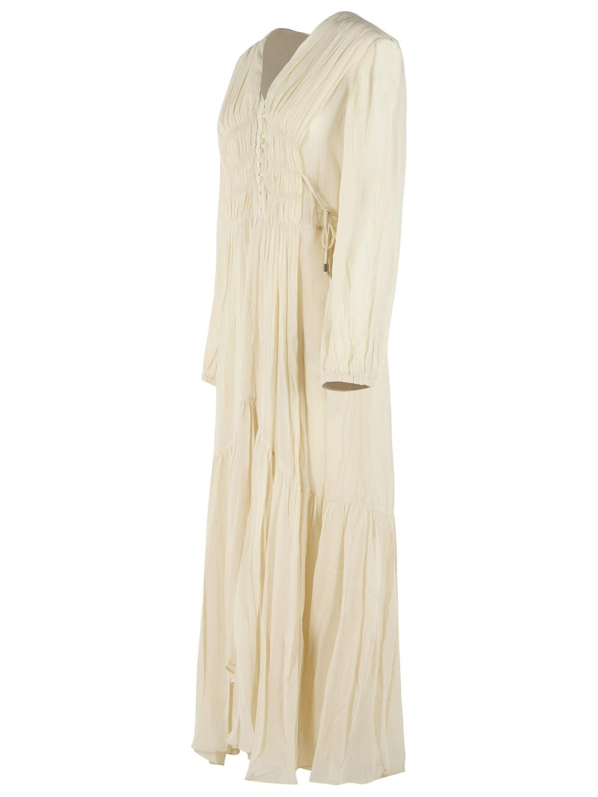 Isabel Marant Etoile ISABEL MARANT ETOILE 'Briane' Beige Viscose Dress Size M / US 6-8 / IT 42-44 - 2 Thumbnail