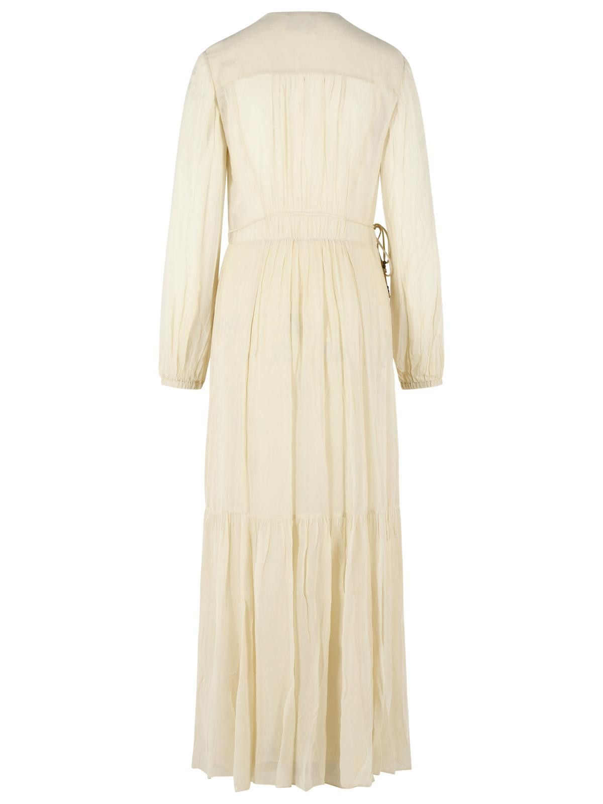 Isabel Marant Etoile ISABEL MARANT ETOILE 'Briane' Beige Viscose Dress Size M / US 6-8 / IT 42-44 - 3 Thumbnail