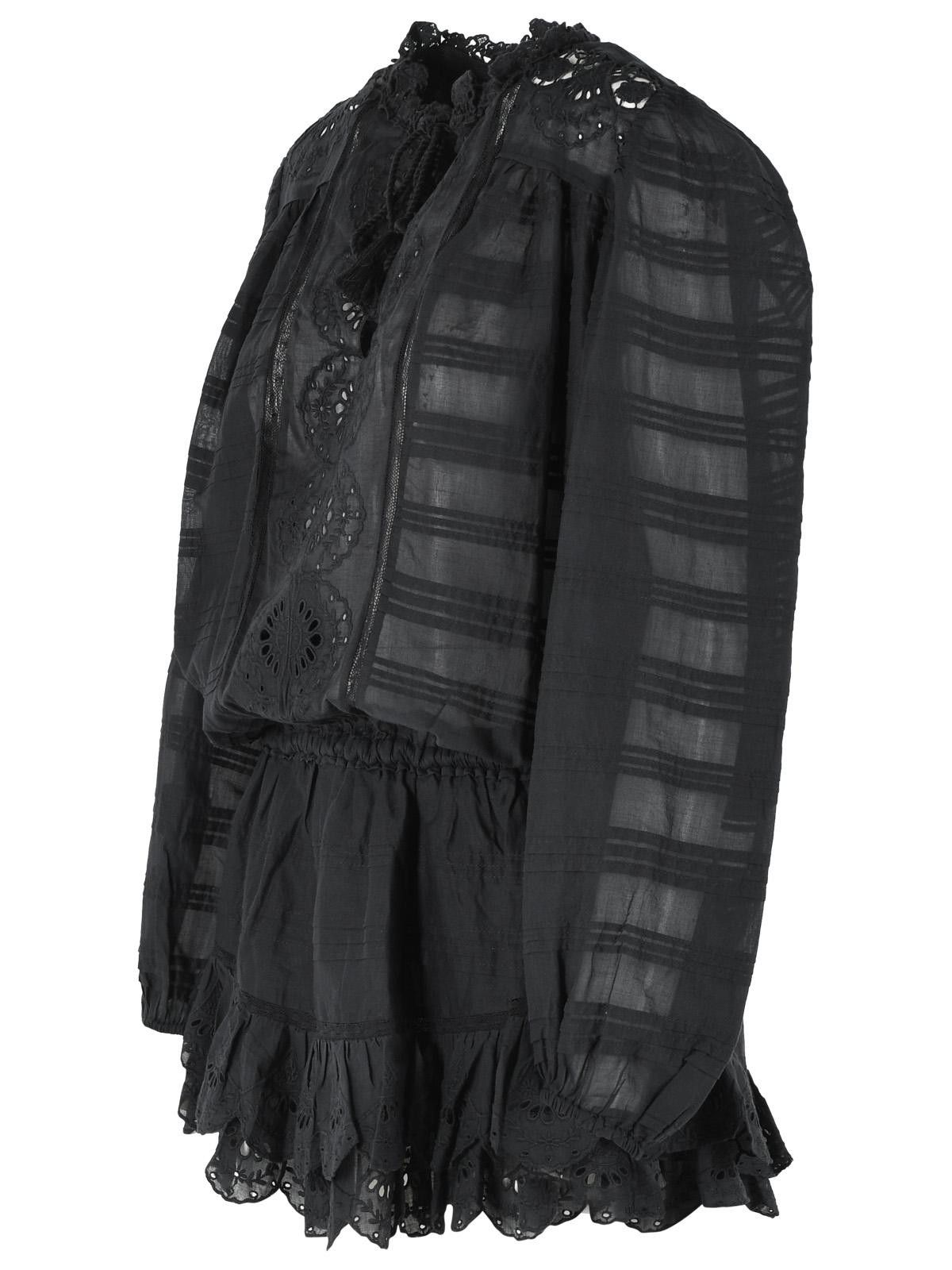 Isabel Marant Etoile ISABEL MARANT ETOILE 'Preya' Black Cotton Dress Size S / US 4 / IT 40 - 2 Thumbnail