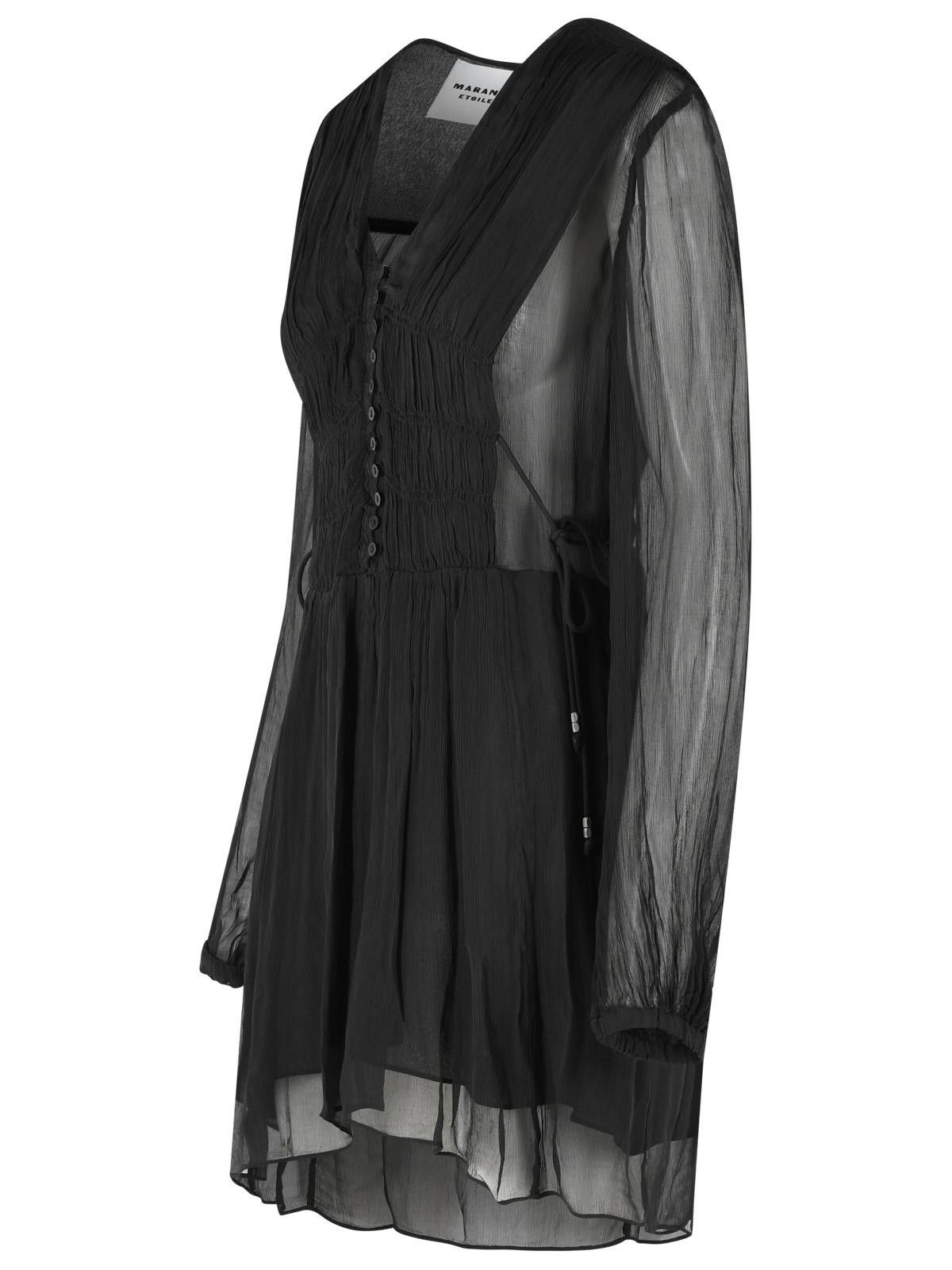Isabel Marant Etoile ISABEL MARANT ETOILE 'Loriena' Black Viscose Dress Size M / US 6-8 / IT 42-44 - 2 Thumbnail