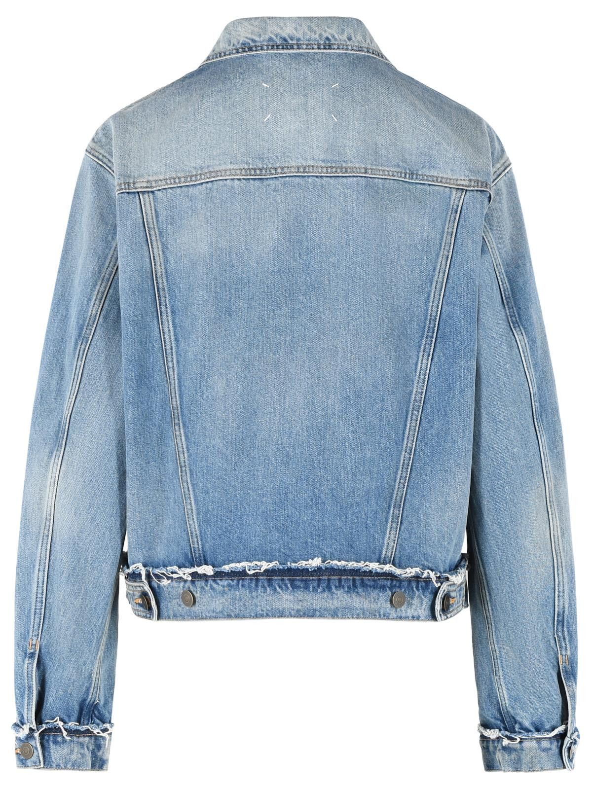 Maison Margiela MAISON MARGIELA Light Blue Cotton Jacket Size S / US 4 / IT 40 - 3 Thumbnail