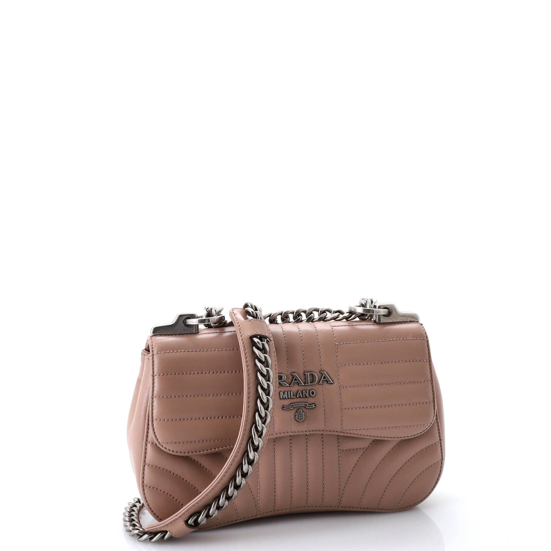Prada Curved Flap Chain Shoulder Bag Size ONE SIZE - 2 Thumbnail