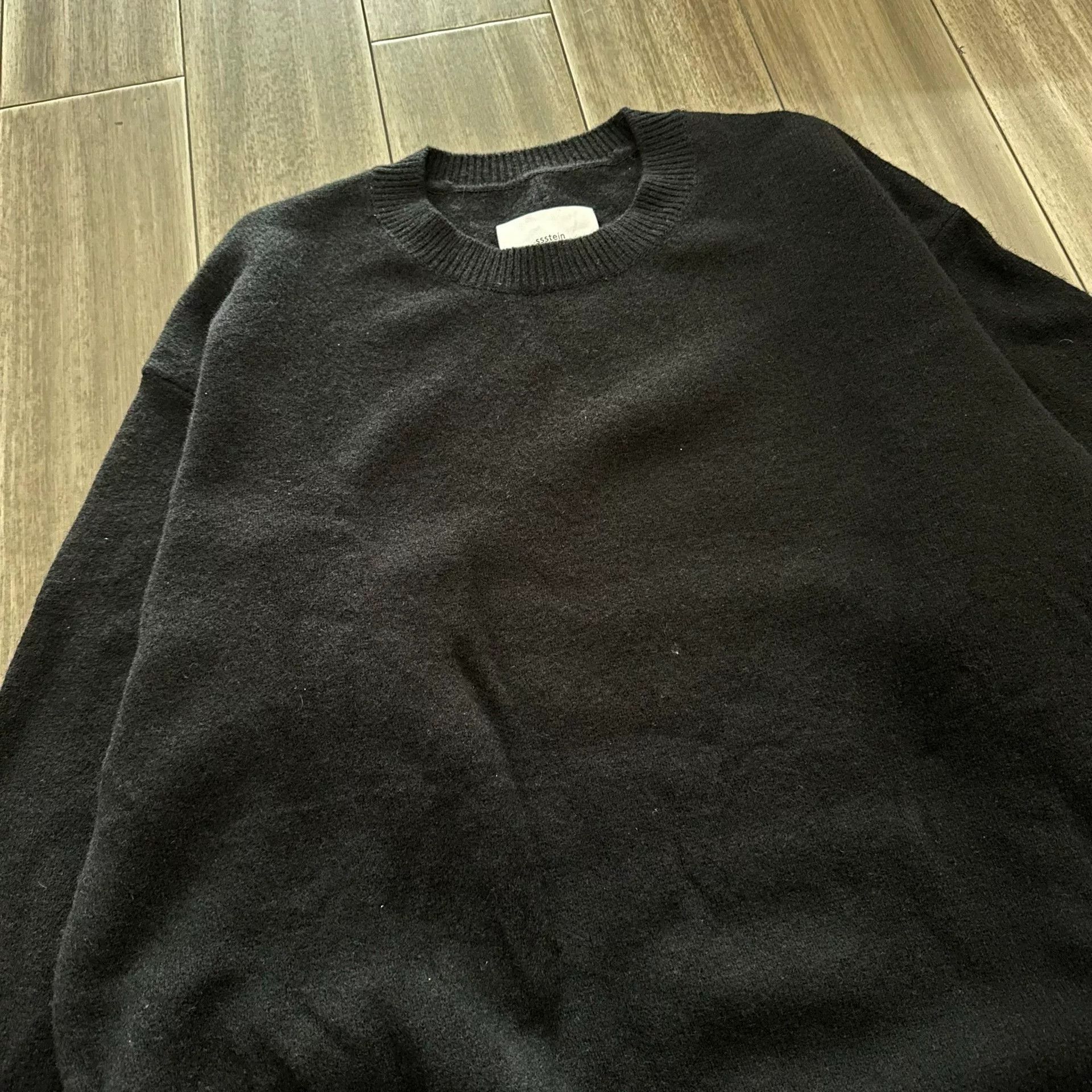 Stein Black Extra Fine Wool Knit Sweater Size US M / EU 48-50 / 2 - 2 Thumbnail