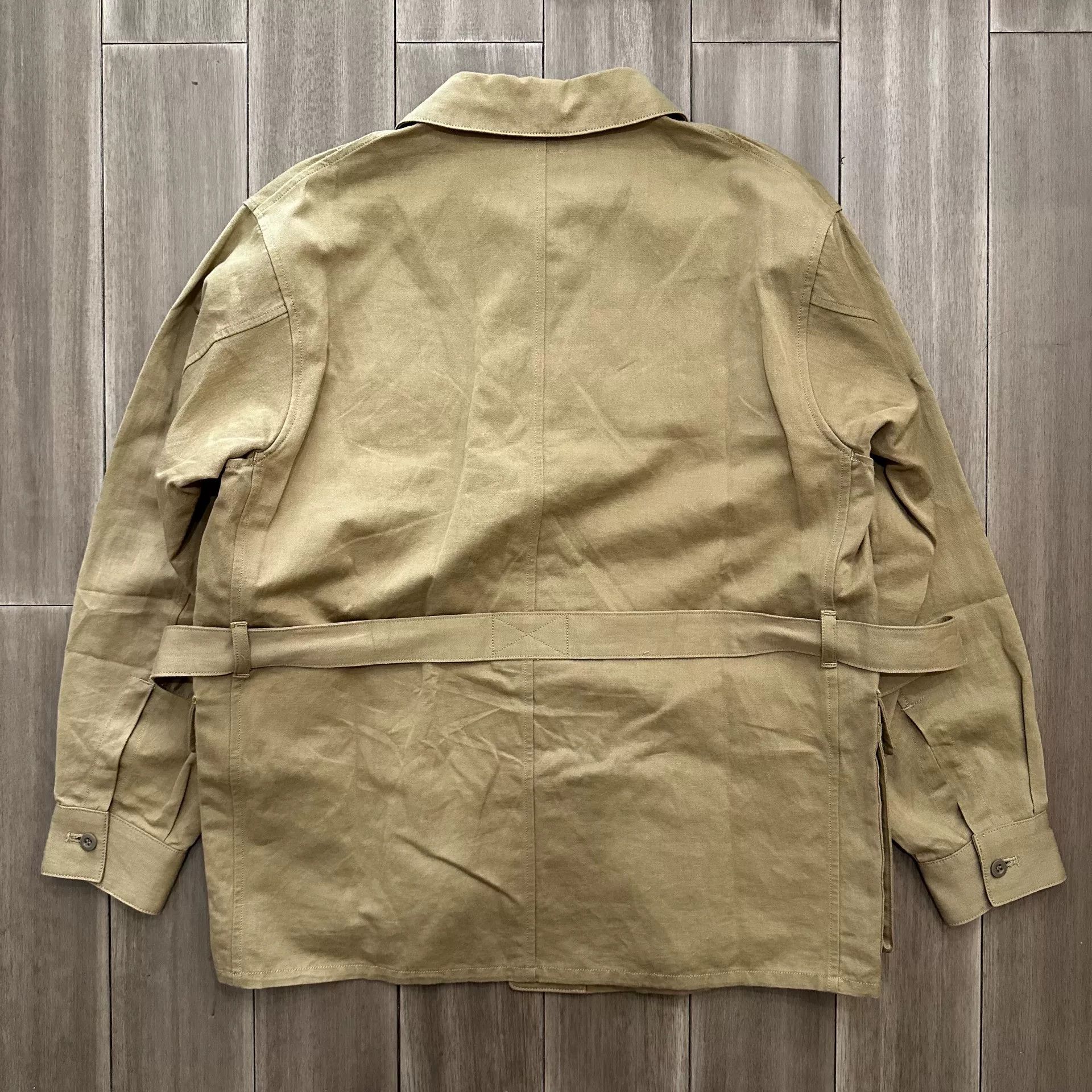 PHIGVEL MAKERS & Co. Casual Khaki Hunting Jacket by Phigvel Size US S / EU 44-46 / 1 - 5 Thumbnail