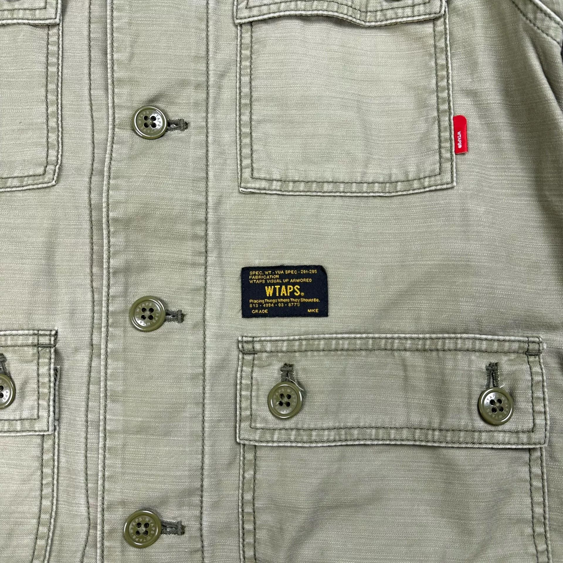Wtaps WTAPS Olive Green Long Sleeve Shirt Size US M / EU 48-50 / 2 - 7 Thumbnail
