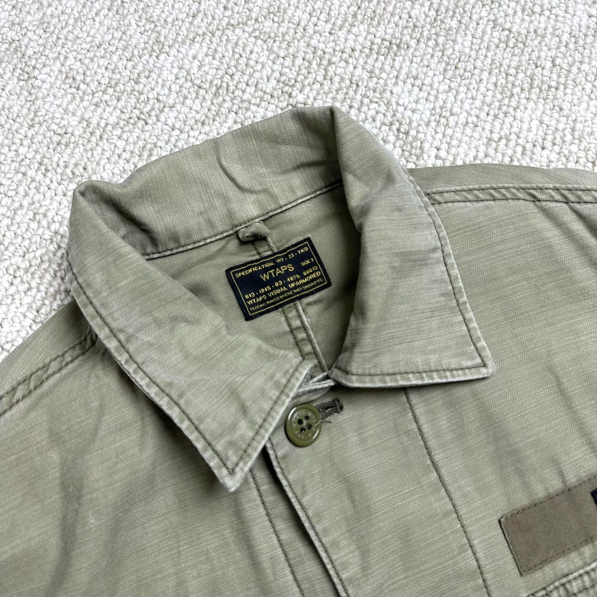 Wtaps WTAPS Olive Green Long Sleeve Shirt Size US M / EU 48-50 / 2 - 5 Thumbnail