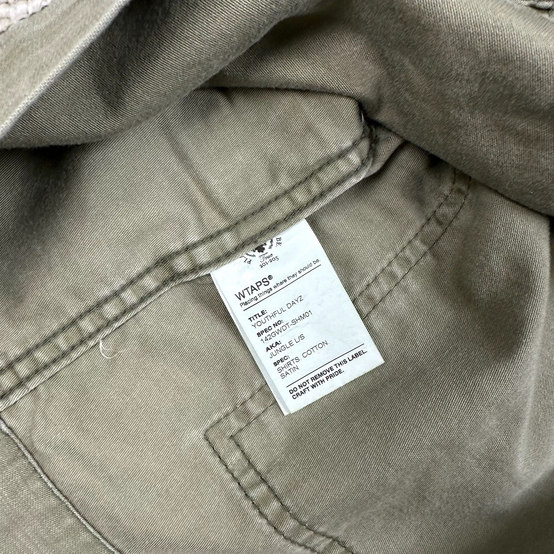 Wtaps WTAPS Olive Green Long Sleeve Shirt Size US M / EU 48-50 / 2 - 9 Thumbnail
