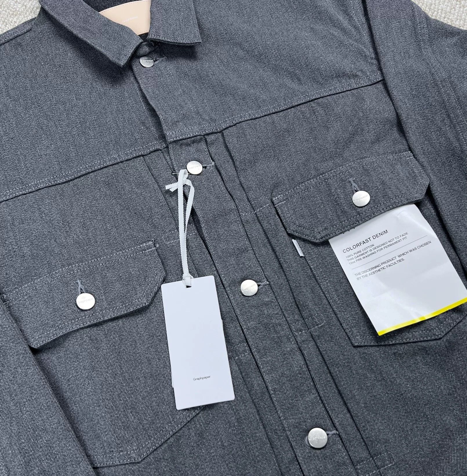 Graphpaper Loose Denim Jacket by Graphpaper Size US S / EU 44-46 / 1 - 5 Thumbnail
