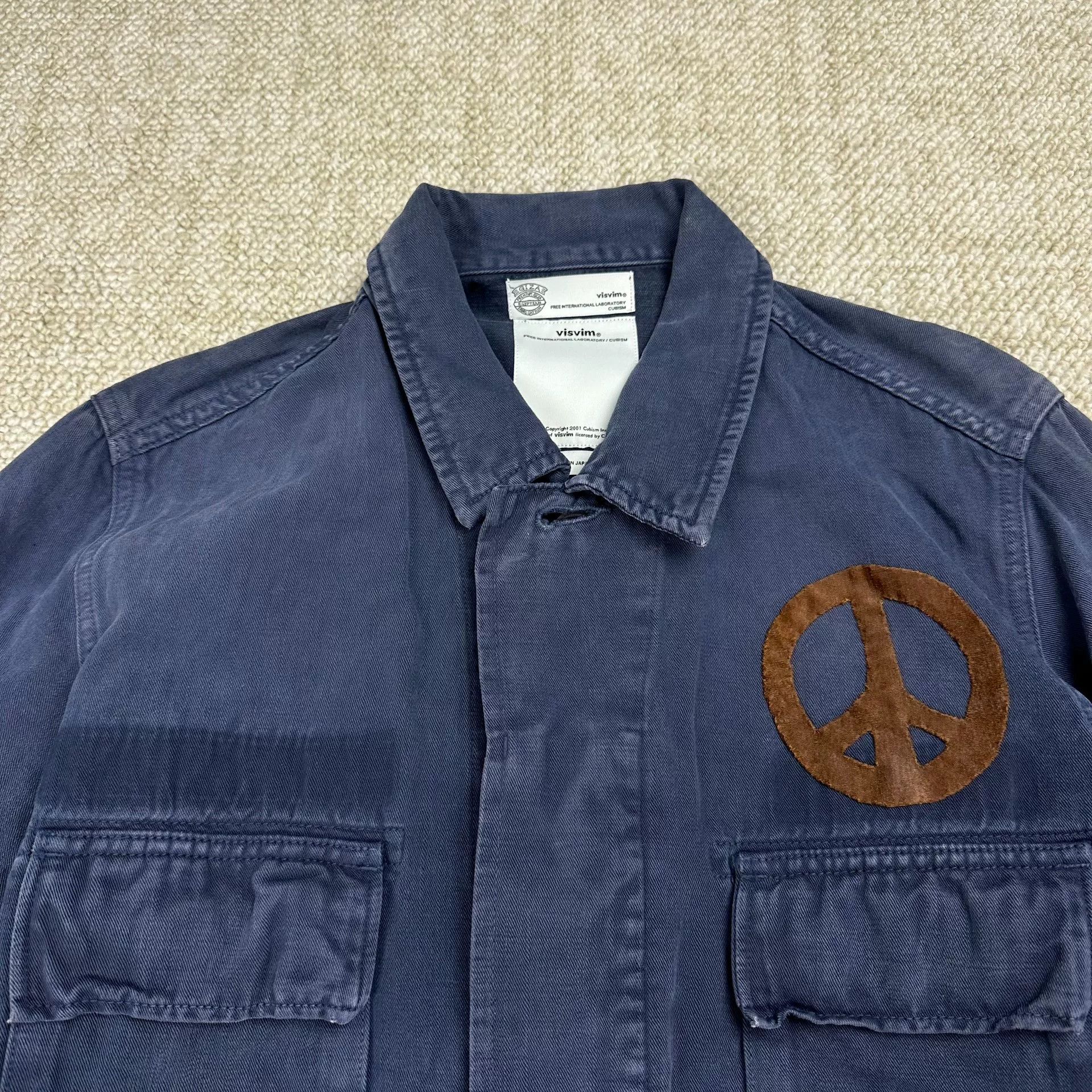 Visvim visvim Kilgore Jacket with Peace Symbol Size US M / EU 48-50 / 2 - 3 Thumbnail