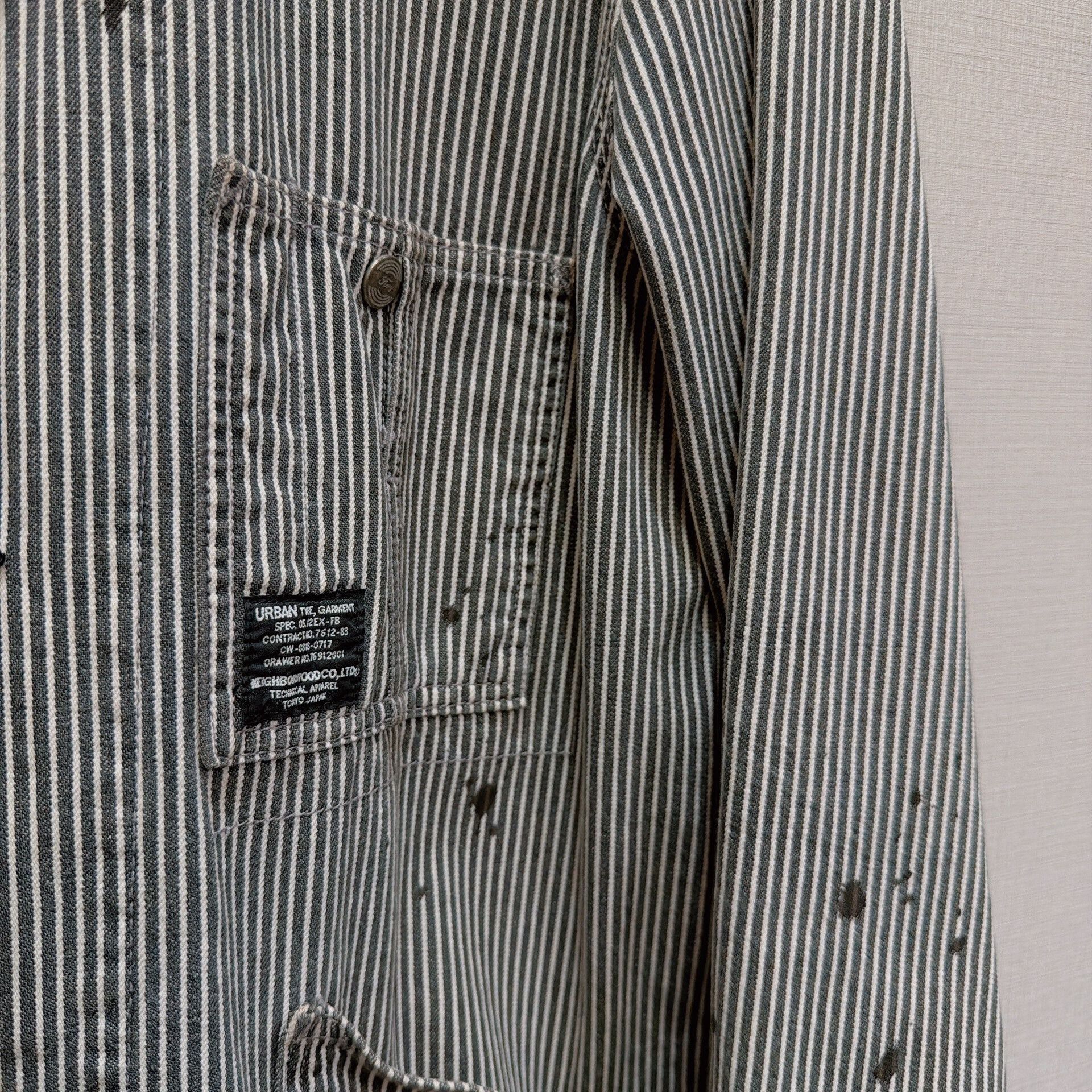 Neighborhood Neighborhood Urban Striped Work Jacket Size US M / EU 48-50 / 2 - 4 Thumbnail