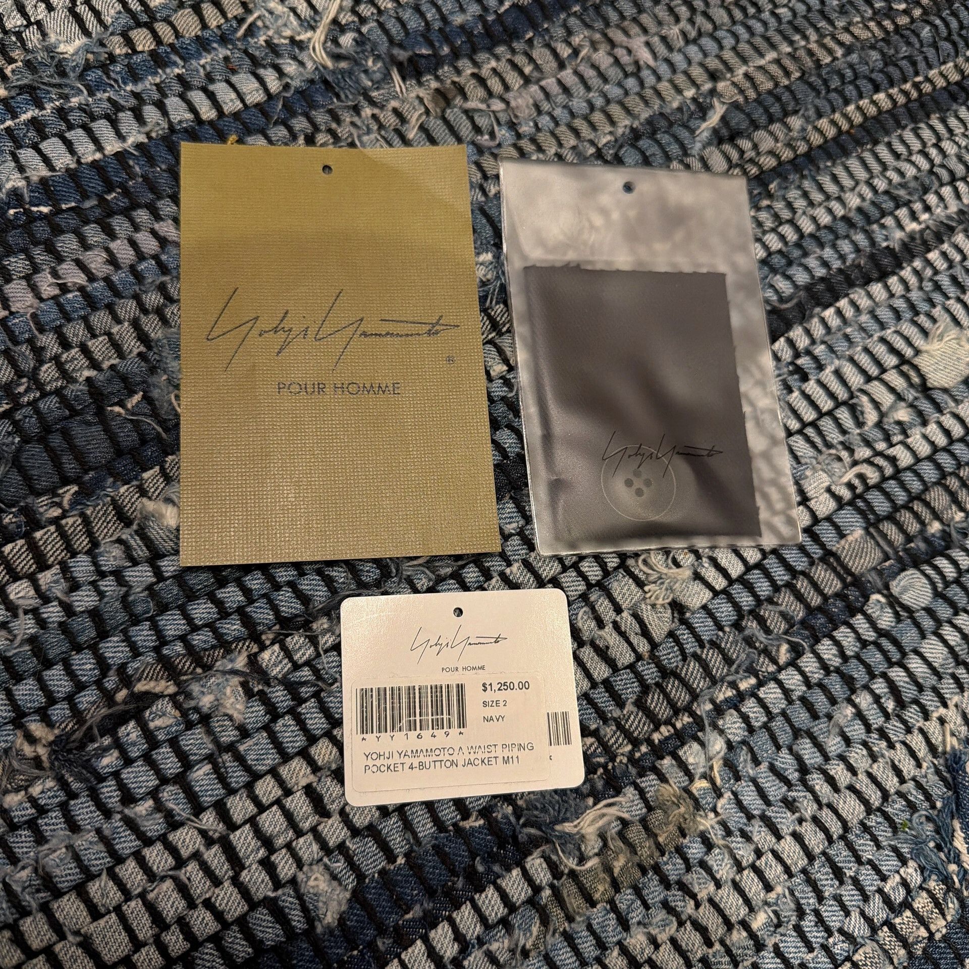 Yohji Yamamoto Yohji Yamamoto Coach Jacket in Navy Blue Size US M / EU 48-50 / 2 - 6 Thumbnail