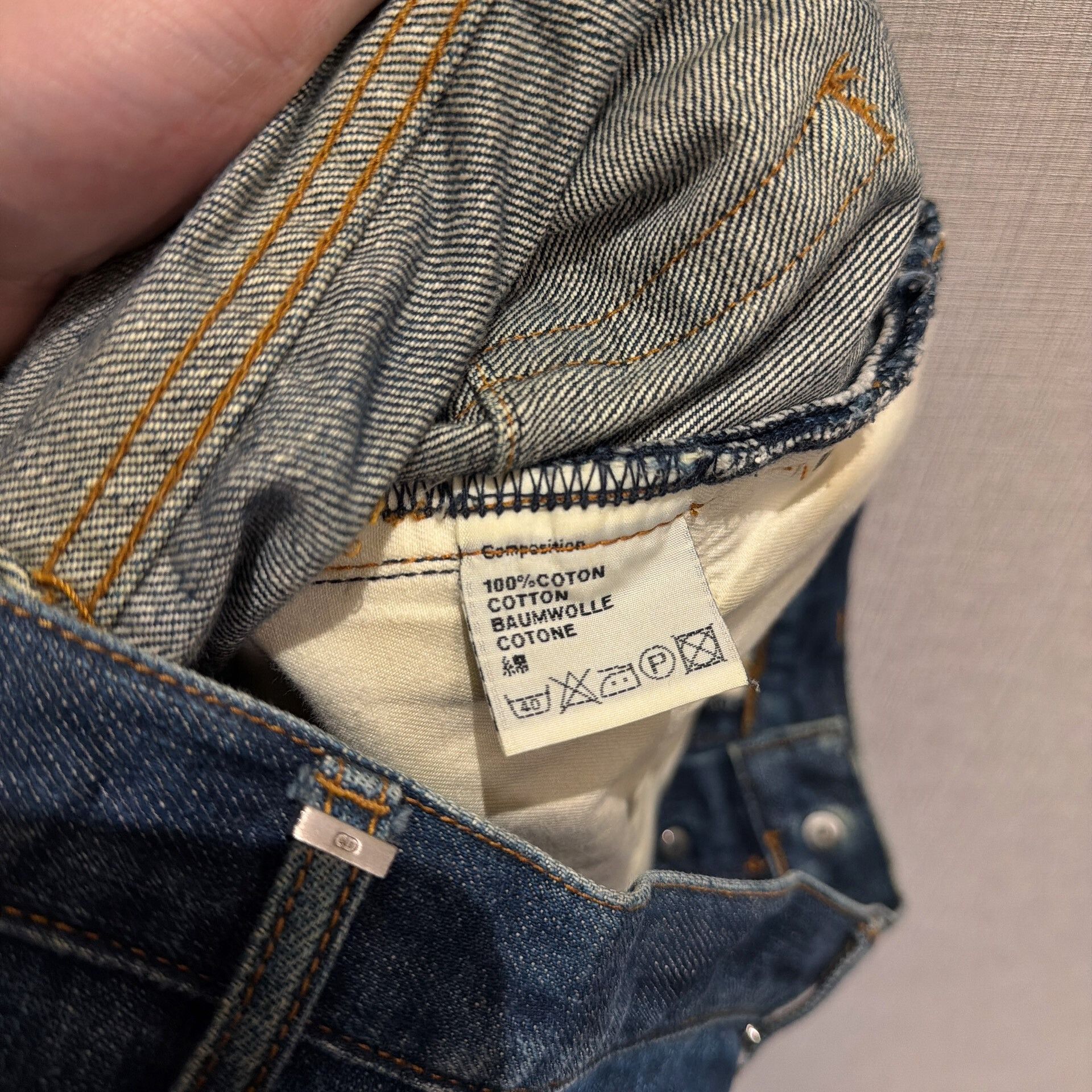 Dior Dior Homme Washed Denim Jeans Size 31 Size US 31 - 6 Thumbnail