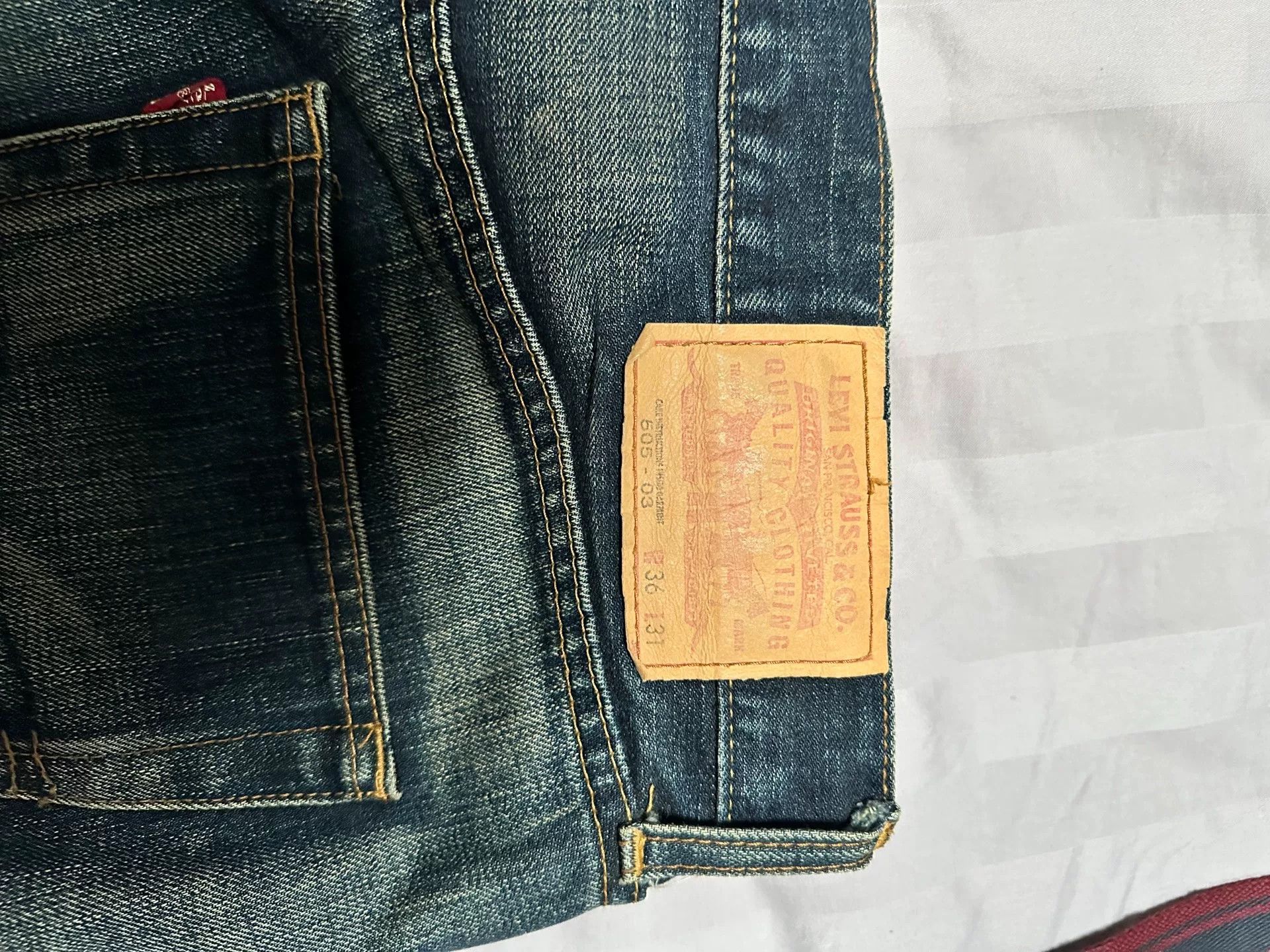 Levi's Rare Levi's Wash Denim Jeans W36 L31 Size US 36 / EU 52 - 3 Thumbnail
