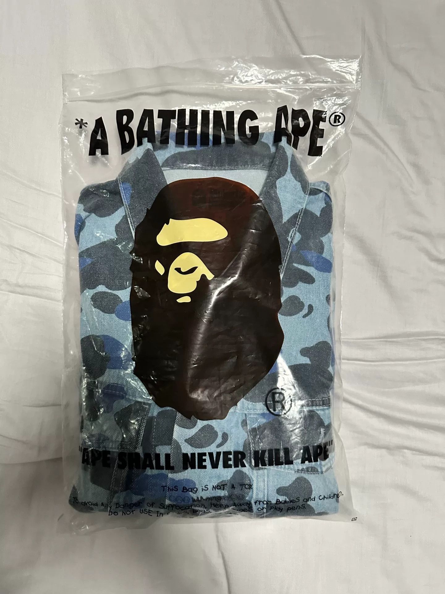Bape BAPE Denim Jacket with Camo Lining Size US M / EU 48-50 / 2 - 6 Thumbnail