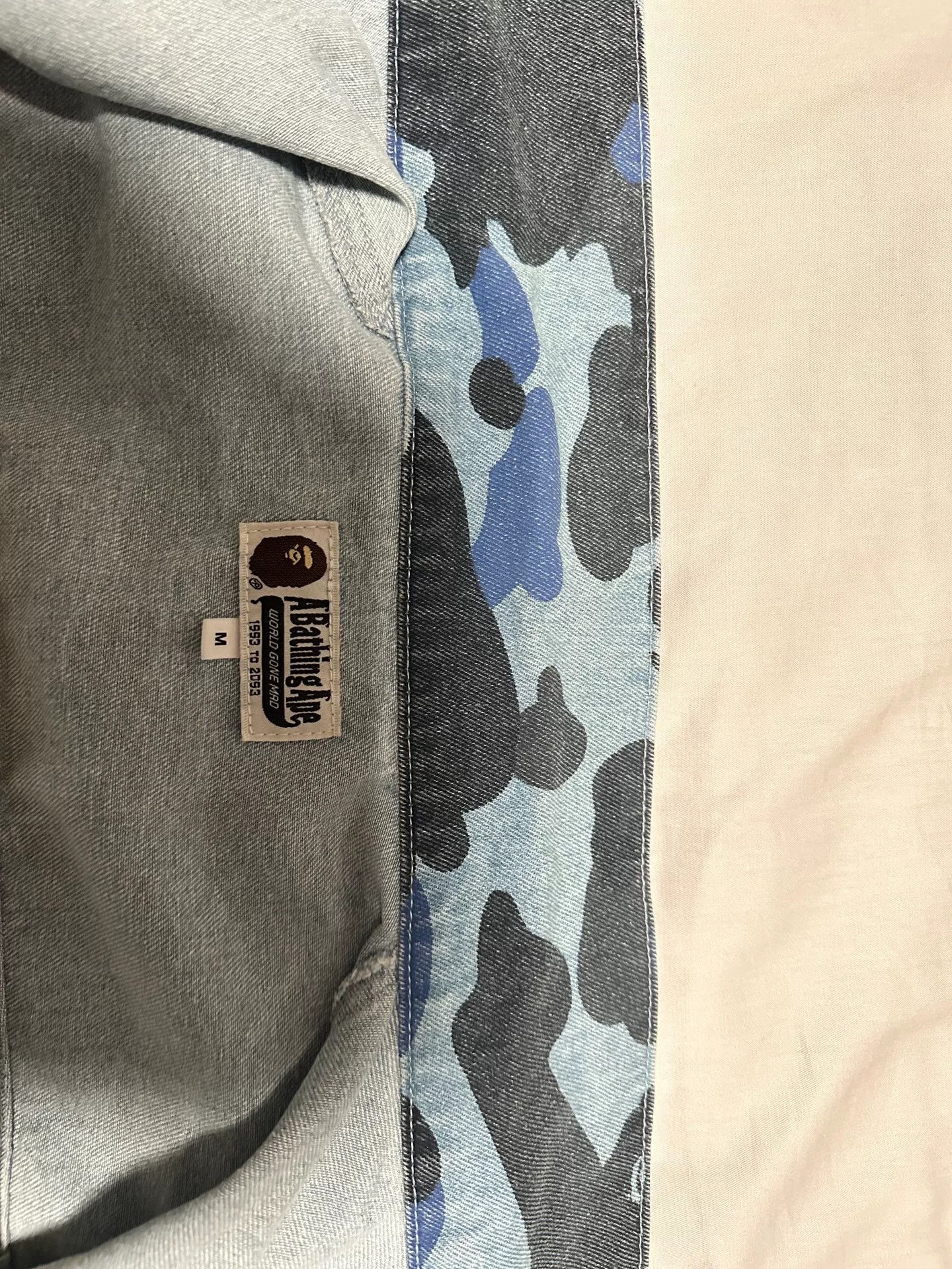 Bape BAPE Denim Jacket with Camo Lining Size US M / EU 48-50 / 2 - 5 Thumbnail