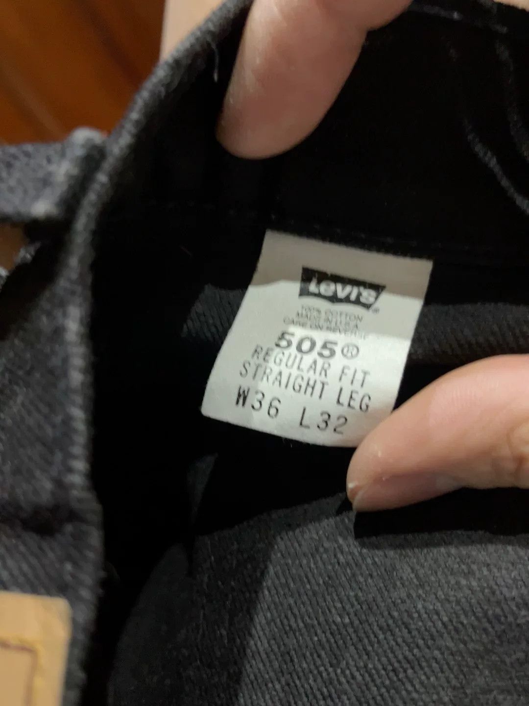 Levi's Vintage Levi's 505 Black Jeans Size US 36 / EU 52 - 2 Thumbnail