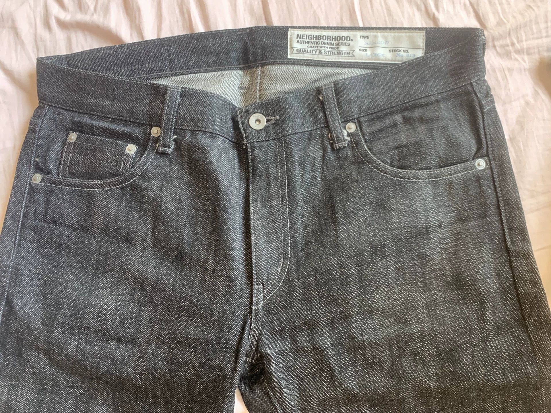 Neighborhood Neighborhood Black Denim Narrow Pants Size US 34 / EU 50 - 2 Thumbnail