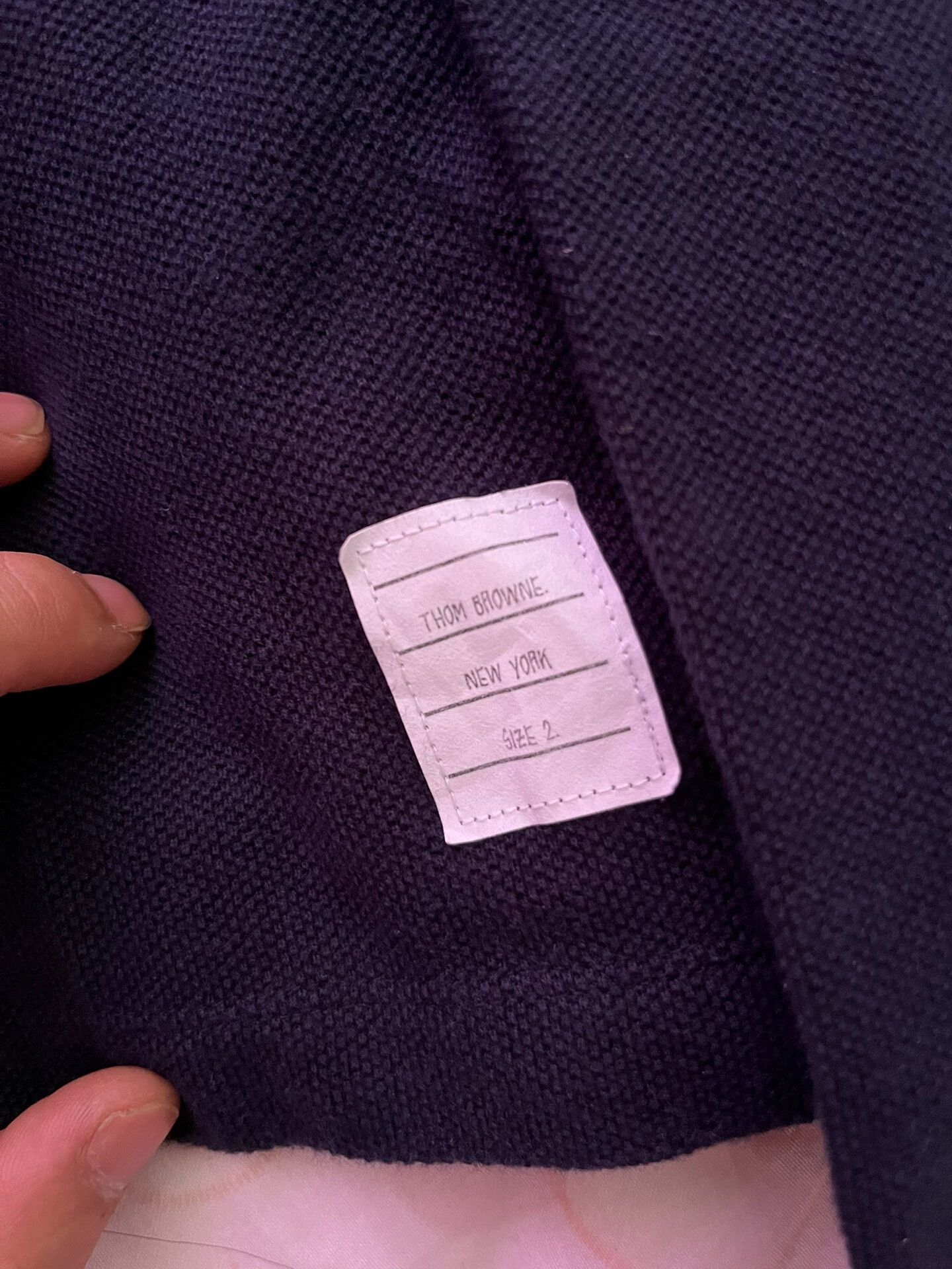 Thom Browne Thom Browne Knit Tee in Deep Blue Size US M / EU 48-50 / 2 - 6 Thumbnail