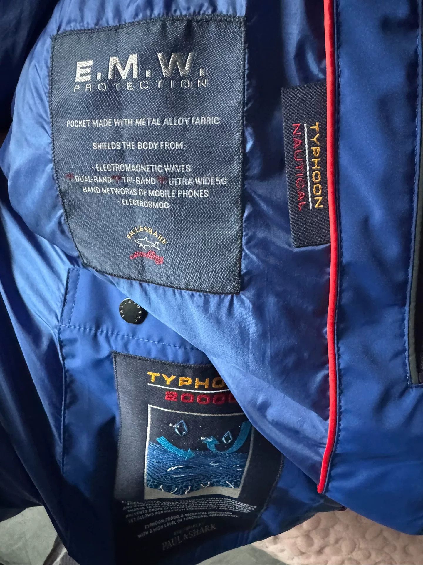 Paul & Shark Paul Shark Blue Waterproof Jacket M Size Size US M / EU 48-50 / 2 - 4 Thumbnail