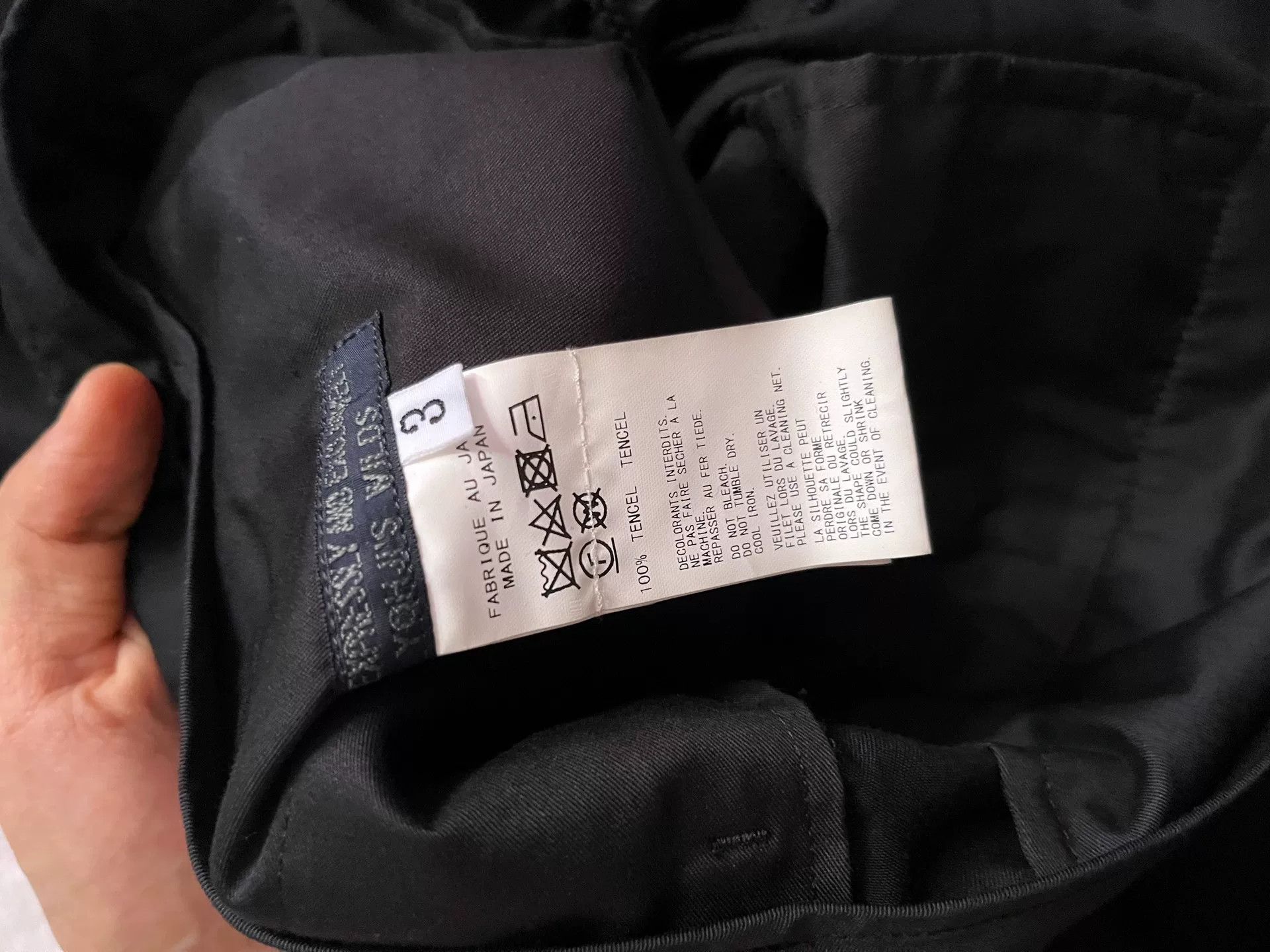 Yohji Yamamoto Yohji Yamamoto Black Trousers Size 3 Size US 34 / EU 50 - 3 Thumbnail