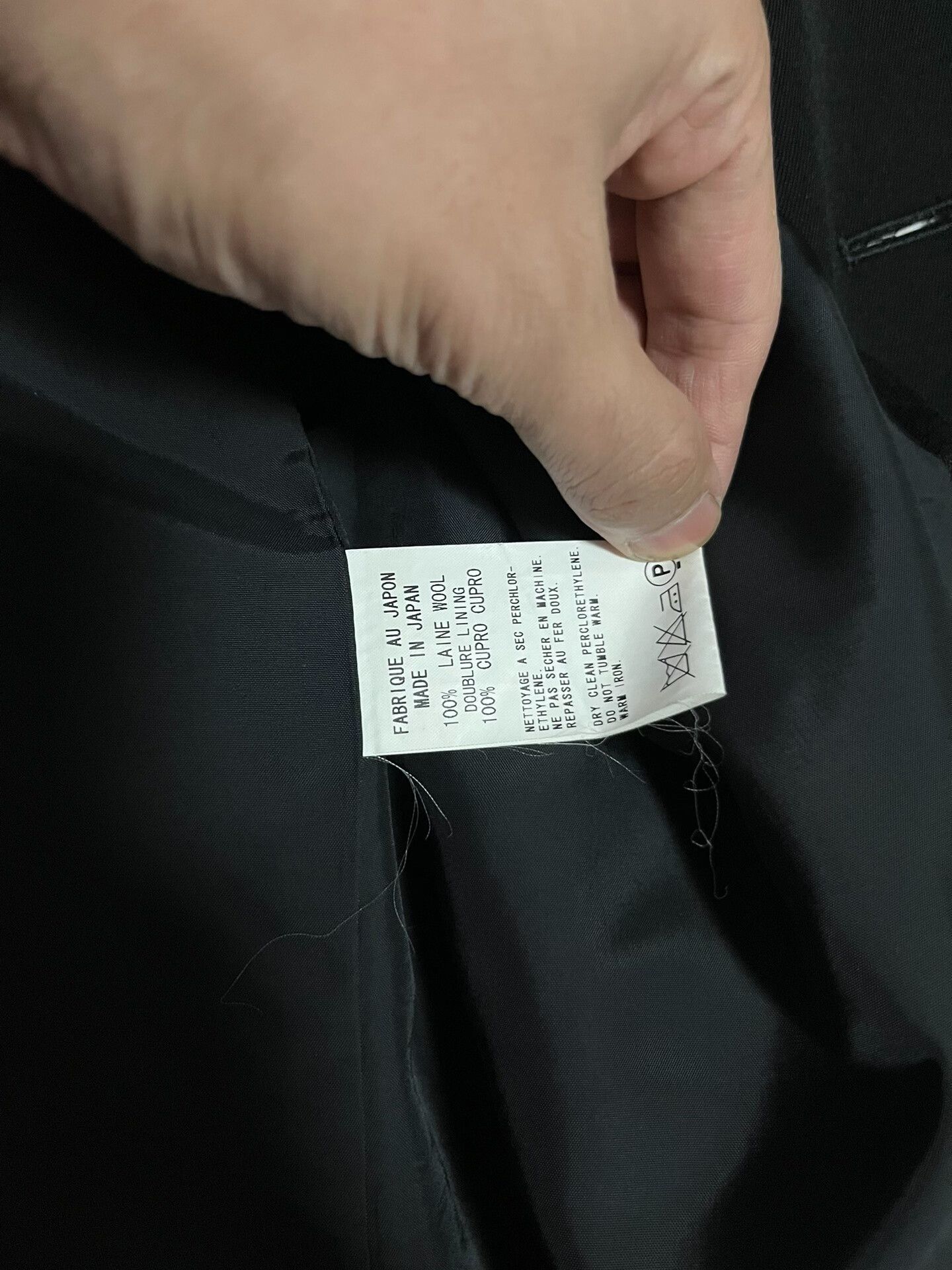 Yohji Yamamoto Yohji Yamamoto Black Wool Suit Jacket Size L / US 10 / IT 46 - 4 Thumbnail