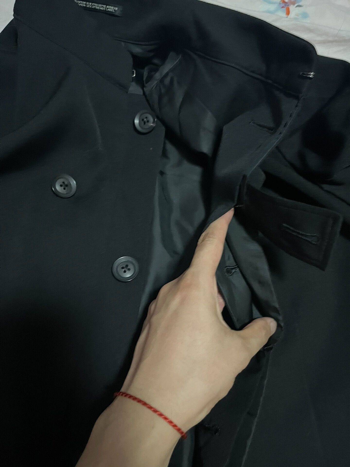 Yohji Yamamoto Yohji Yamamoto Black Double-Breasted Jacket Size US M / EU 48-50 / 2 - 4 Thumbnail