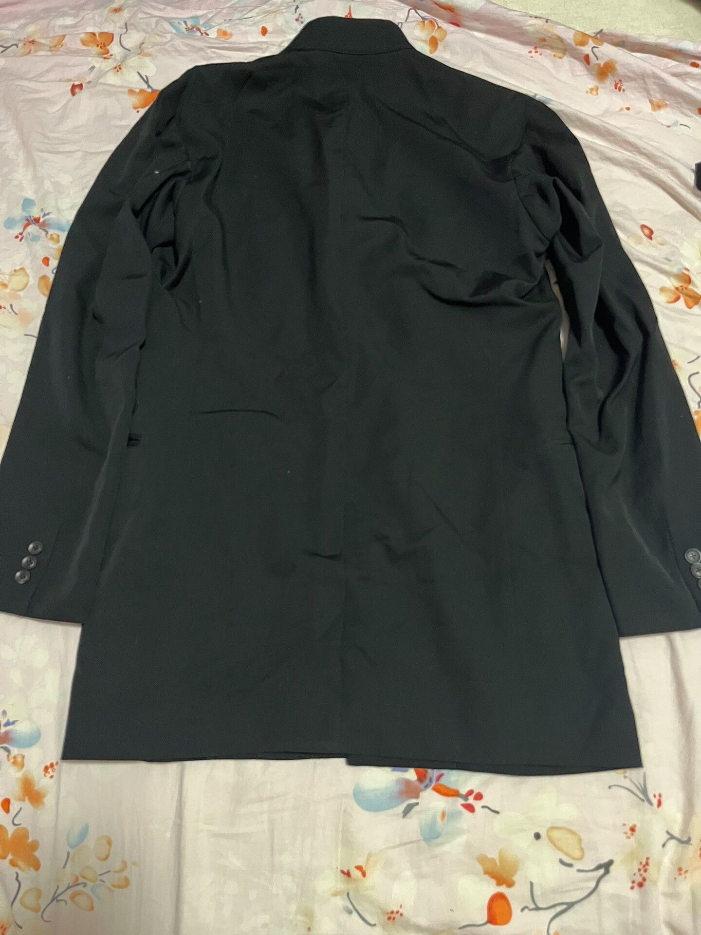 Yohji Yamamoto Yohji Yamamoto Black Double-Breasted Jacket Size US M / EU 48-50 / 2 - 2 Thumbnail