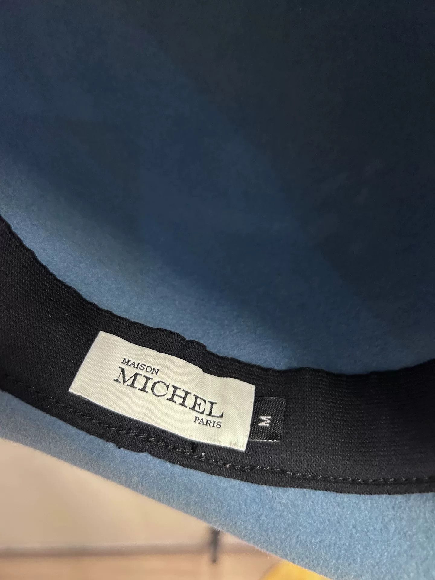 Maison Michel Maison Michel Gray-Blue Hat Size ONE SIZE - 4 Thumbnail